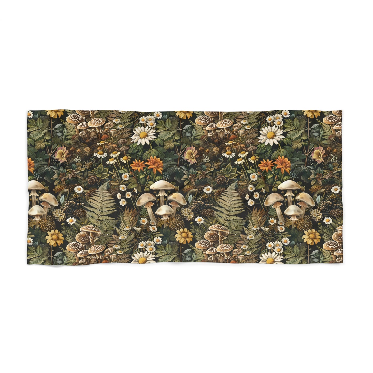 Woodland Flora Beach Towel