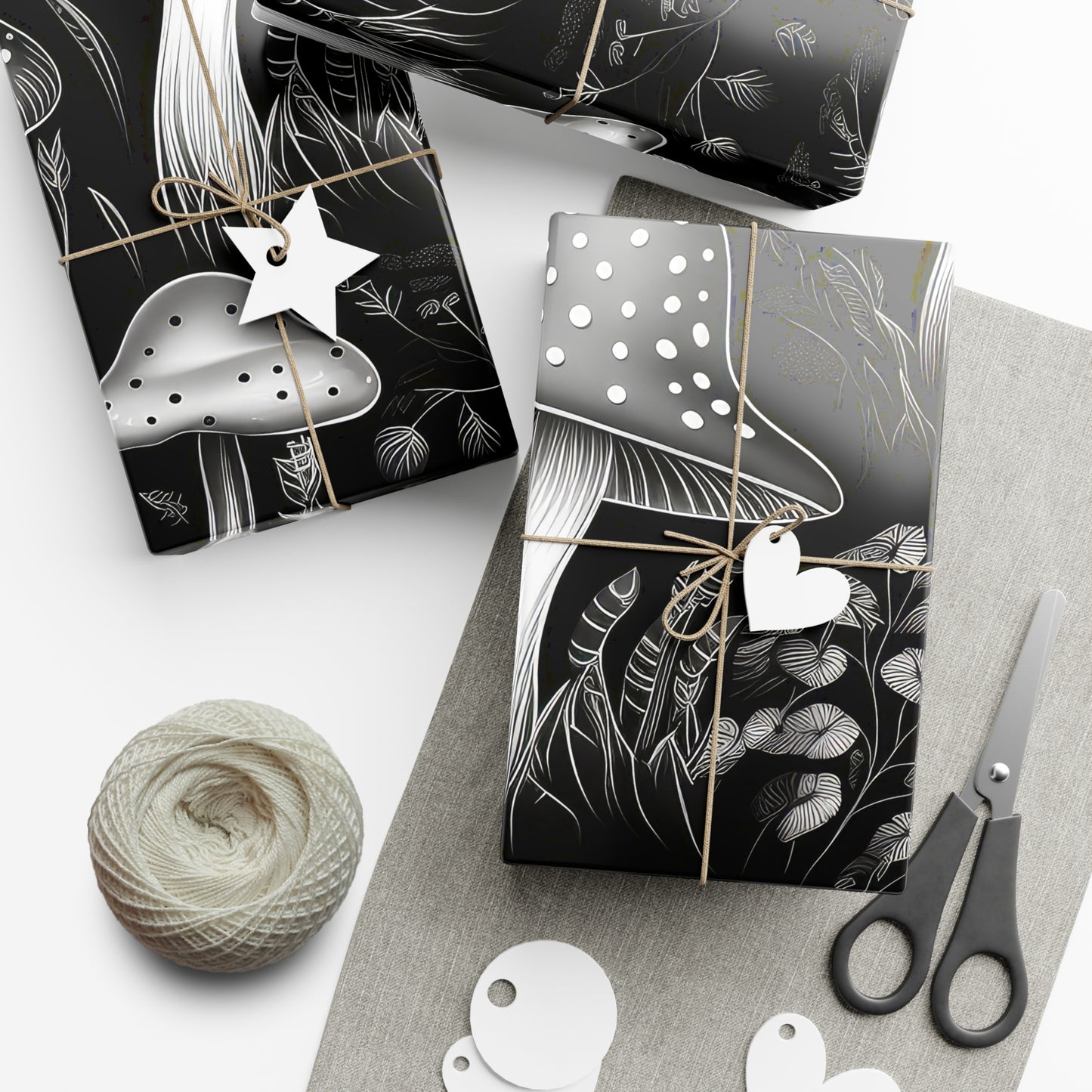 Mushroom Gift Wrap Papers