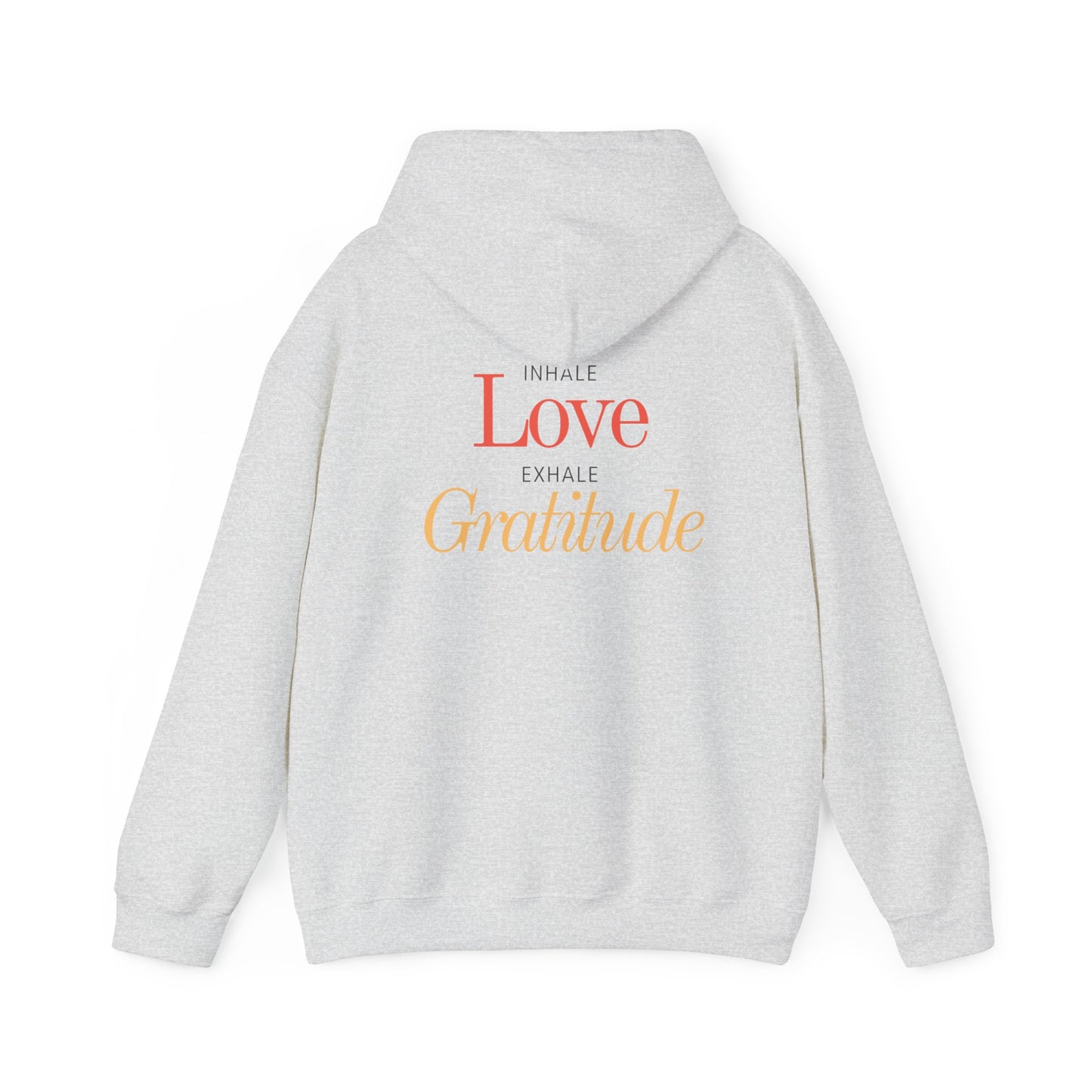 Inhale Love, Exhale Gratitude Unisex Heavy Blend™ Hooded Sweatshirt