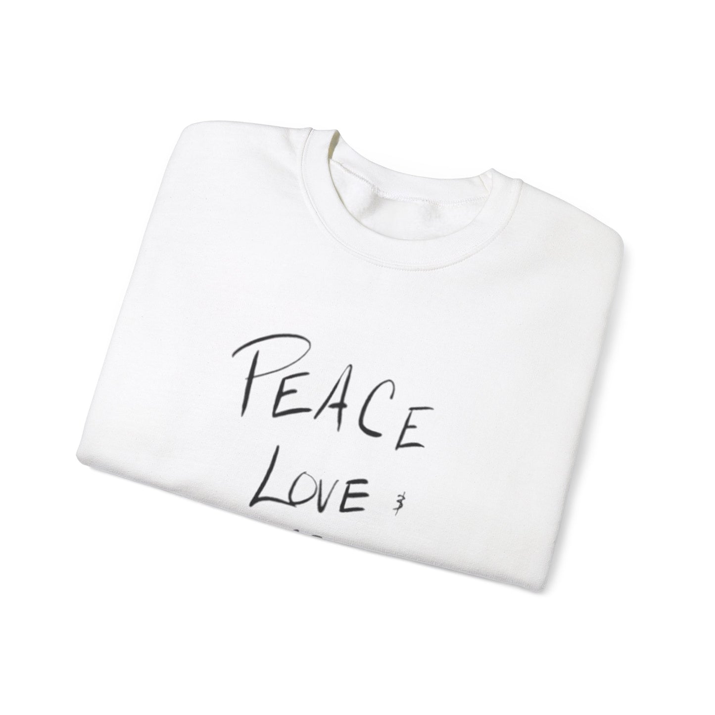 Peace, love, go vibe yourself Unisex Heavy Blend™ Crewneck Sweatshirt