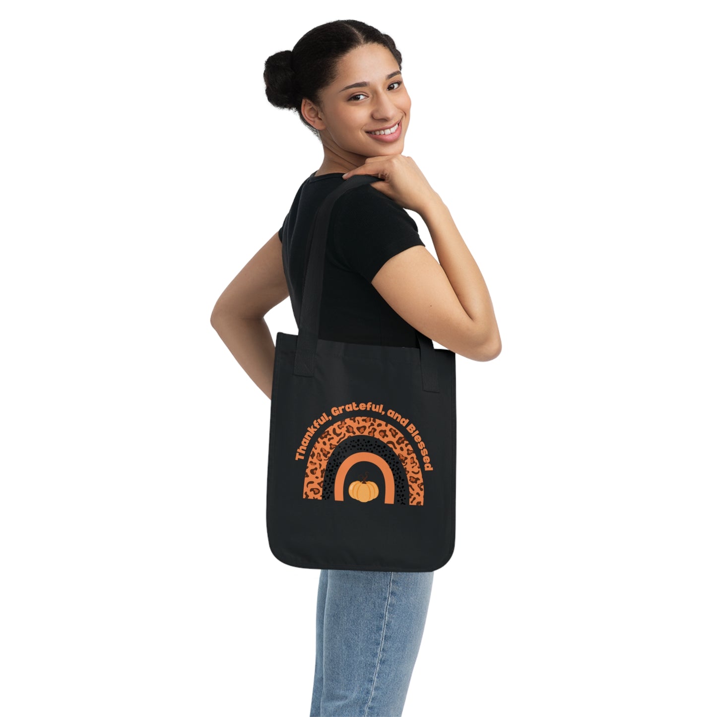 Thanksgiving Organic Canvas Tote Bag