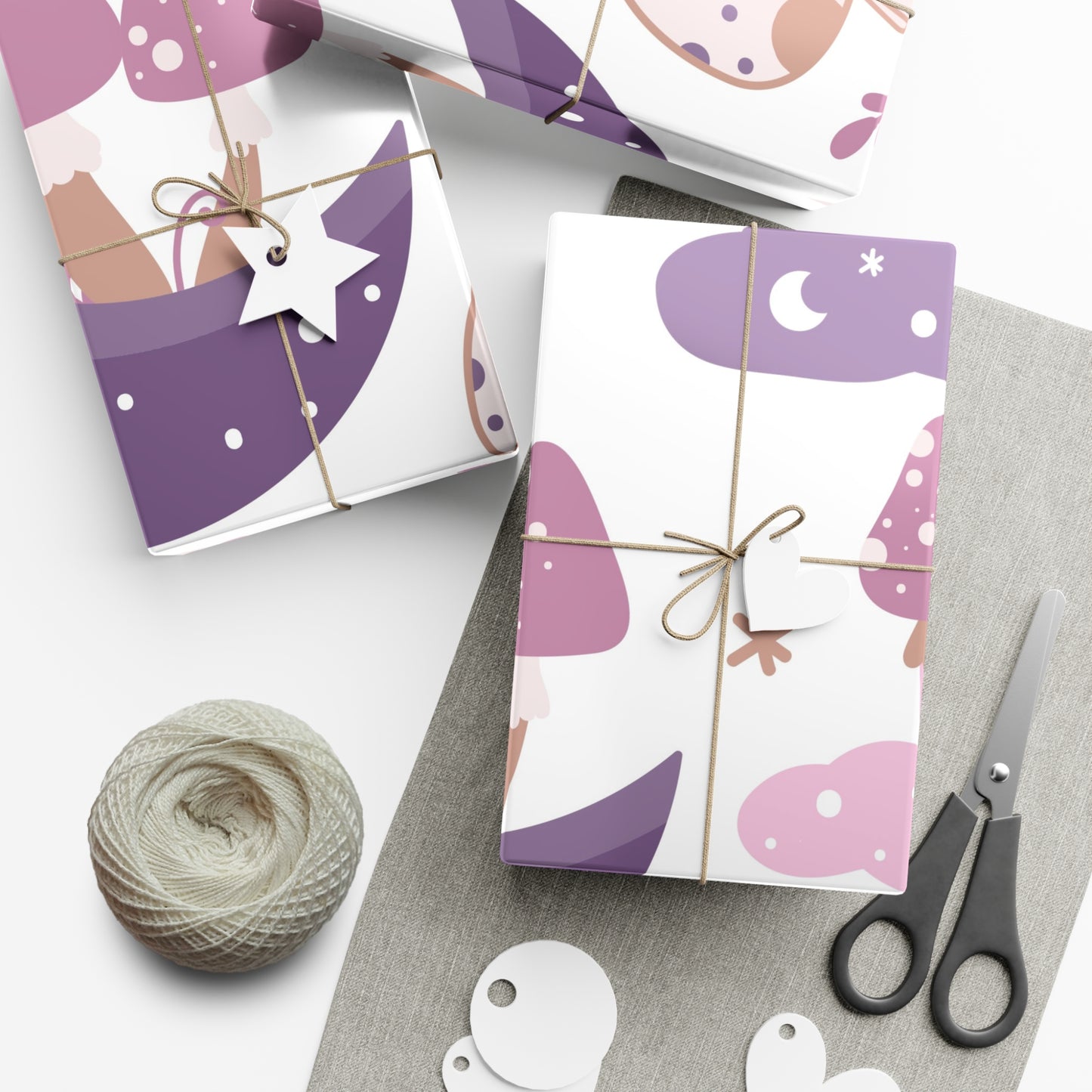 Mushroom Garden Gift Wrap Papers