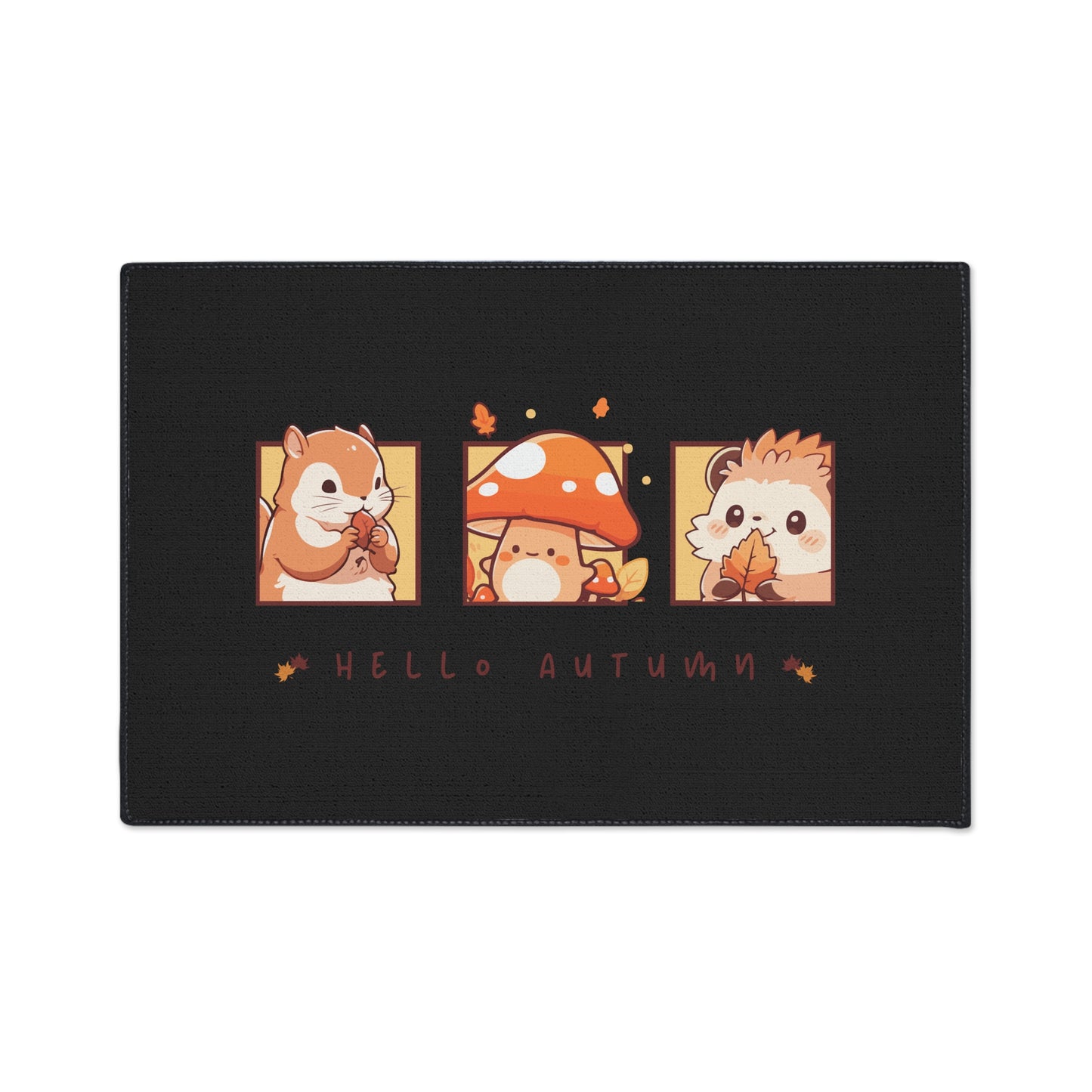 Hello Autumn Heavy Duty Floor Mat | Durable Fall-Themed Entryway Decor