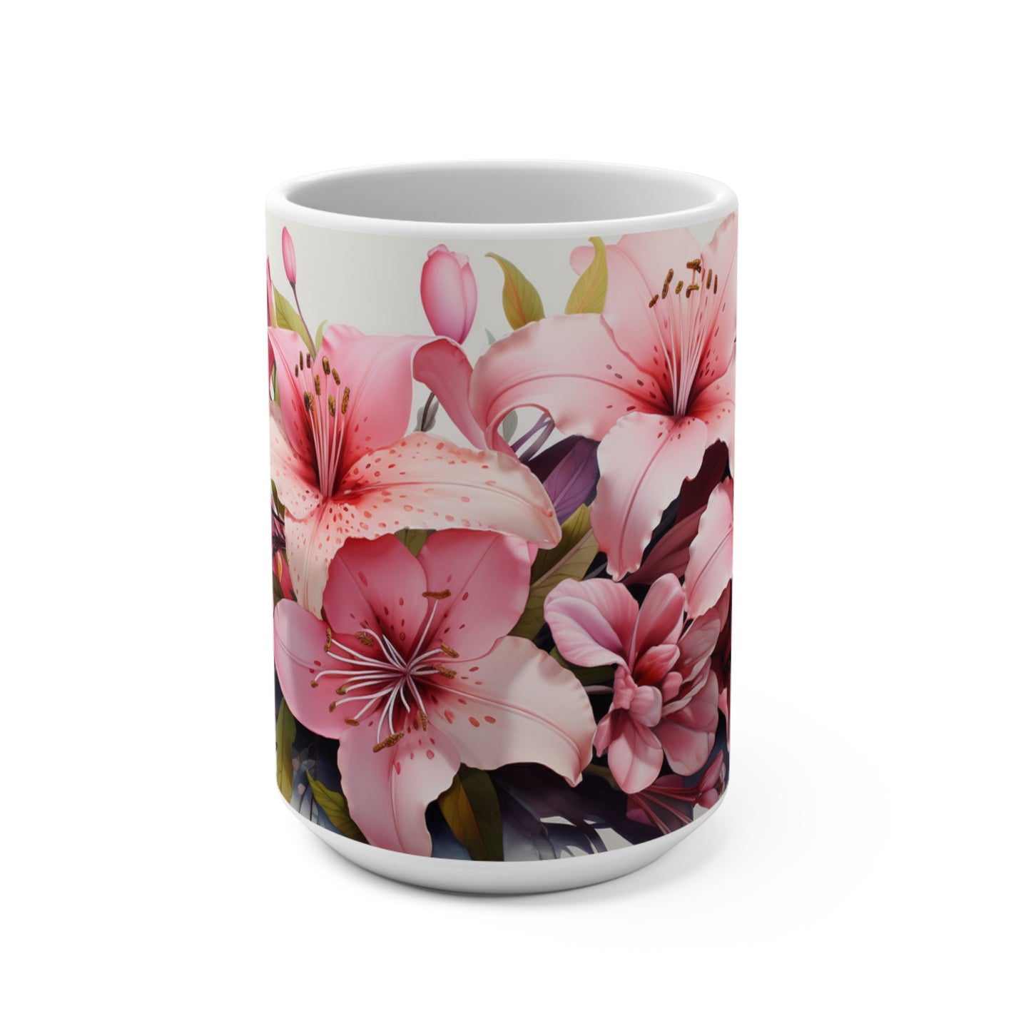 Lily Flowers Mug 15oz