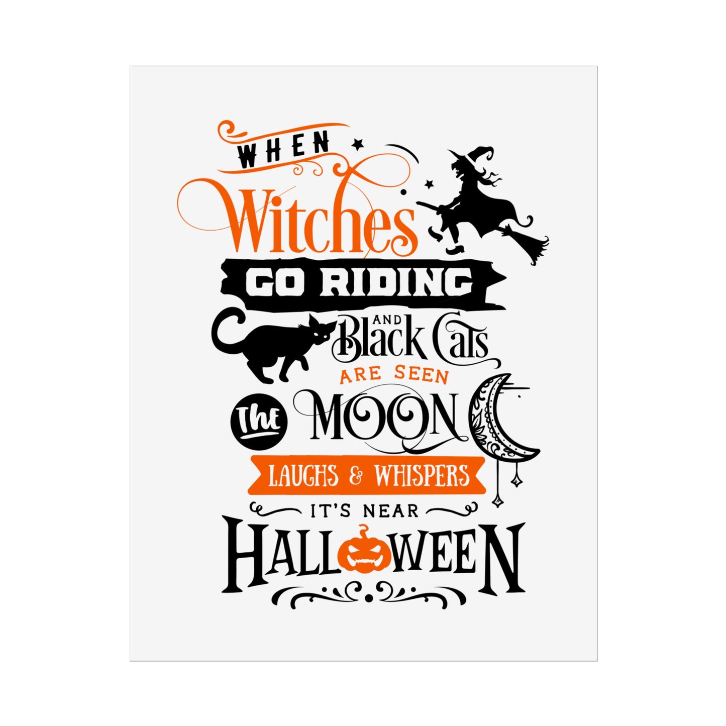 When Witches Rolled Poster | Mystical Wall Art Decor