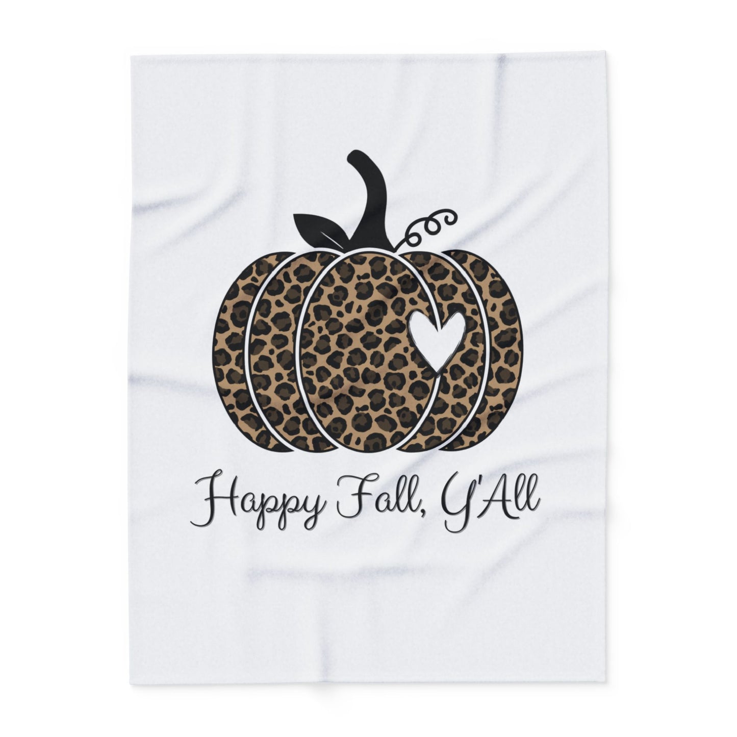 Happy Fall Y'all Arctic Fleece Blanket | Cozy Autumn-Themed Throw Blanket