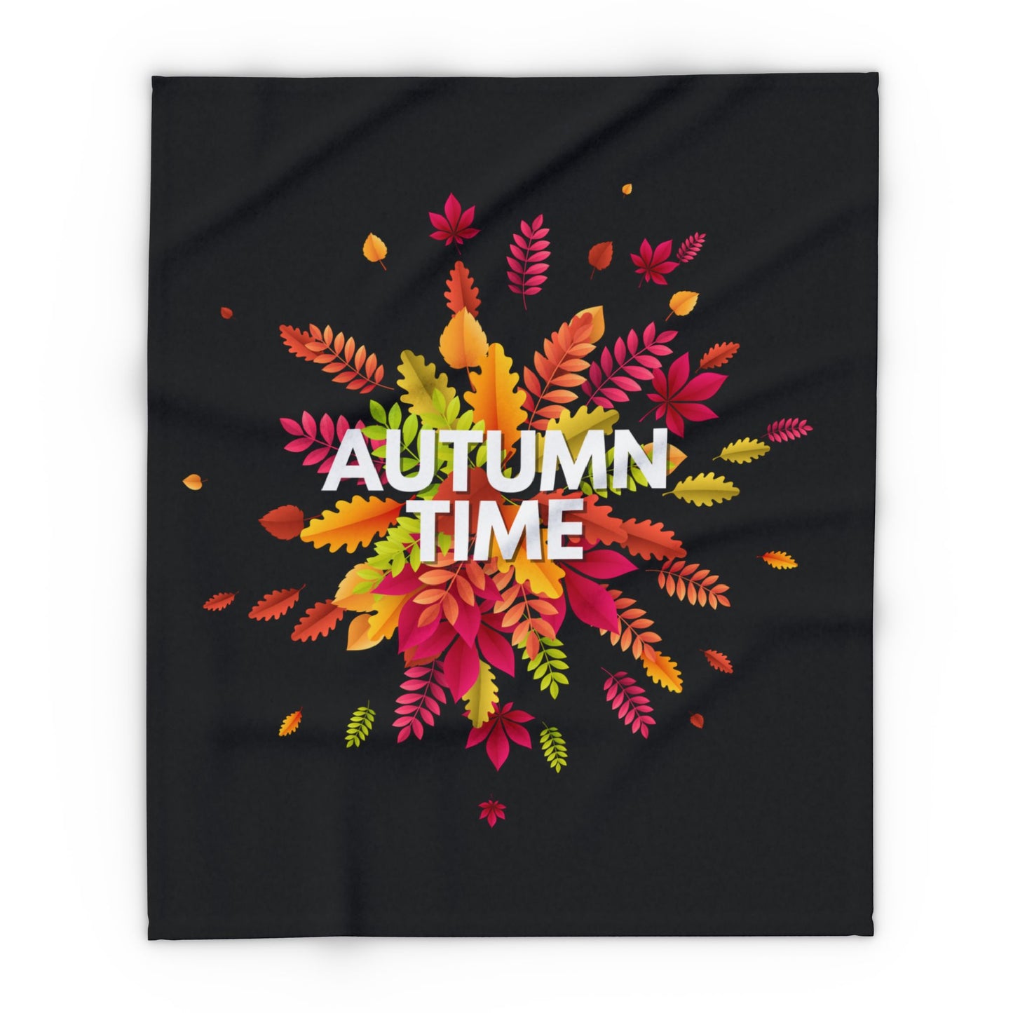 Autumn Time Arctic Fleece Blanket | Cozy Fall-Themed Throw