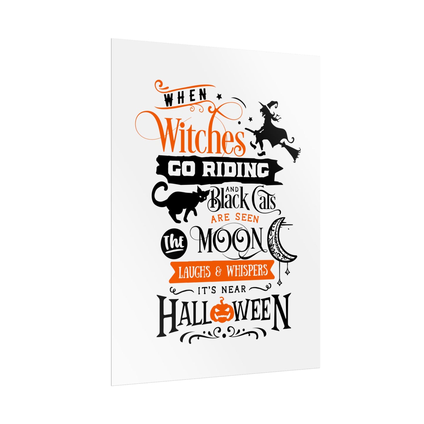 When Witches Rolled Poster | Mystical Wall Art Decor