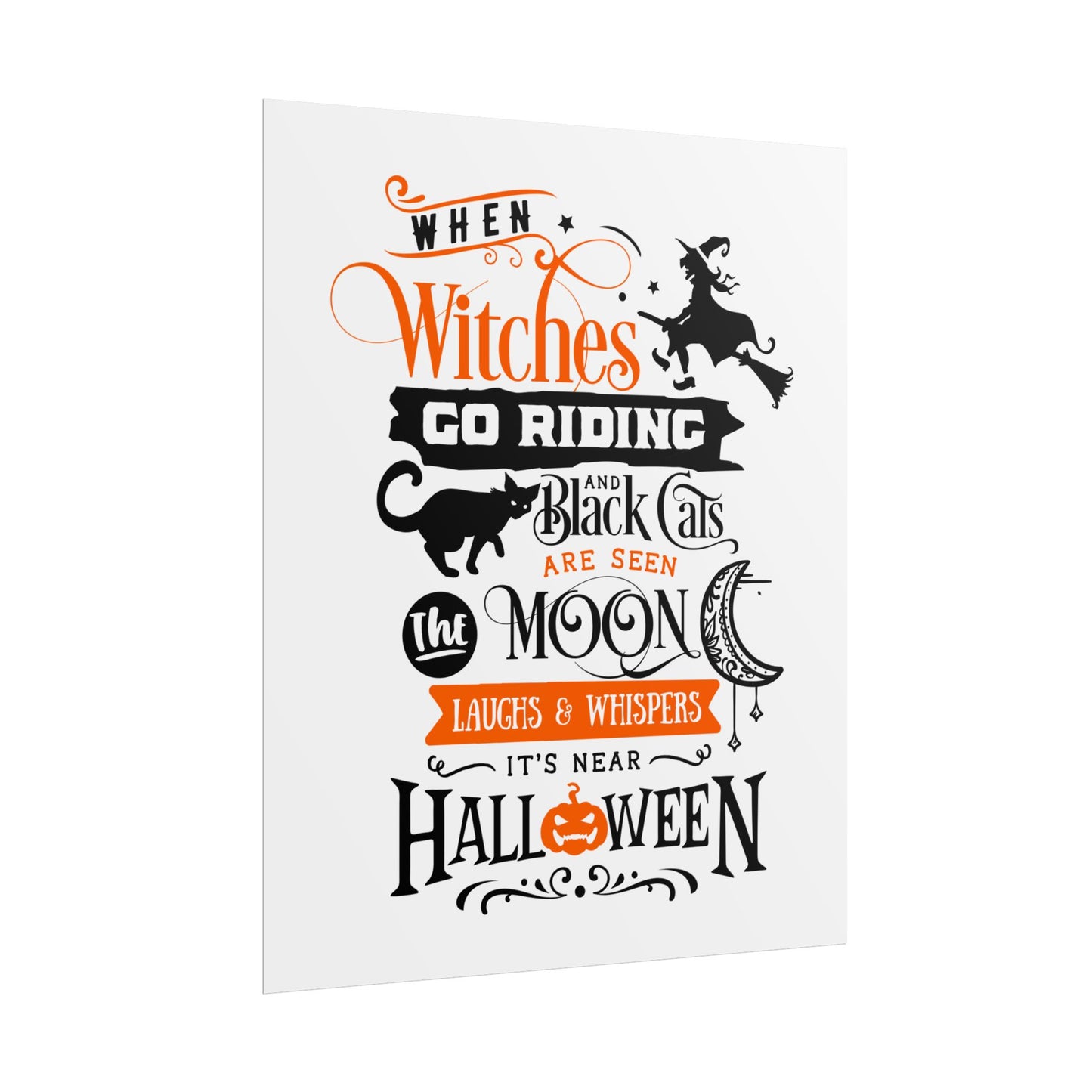 When Witches Rolled Poster | Mystical Wall Art Decor