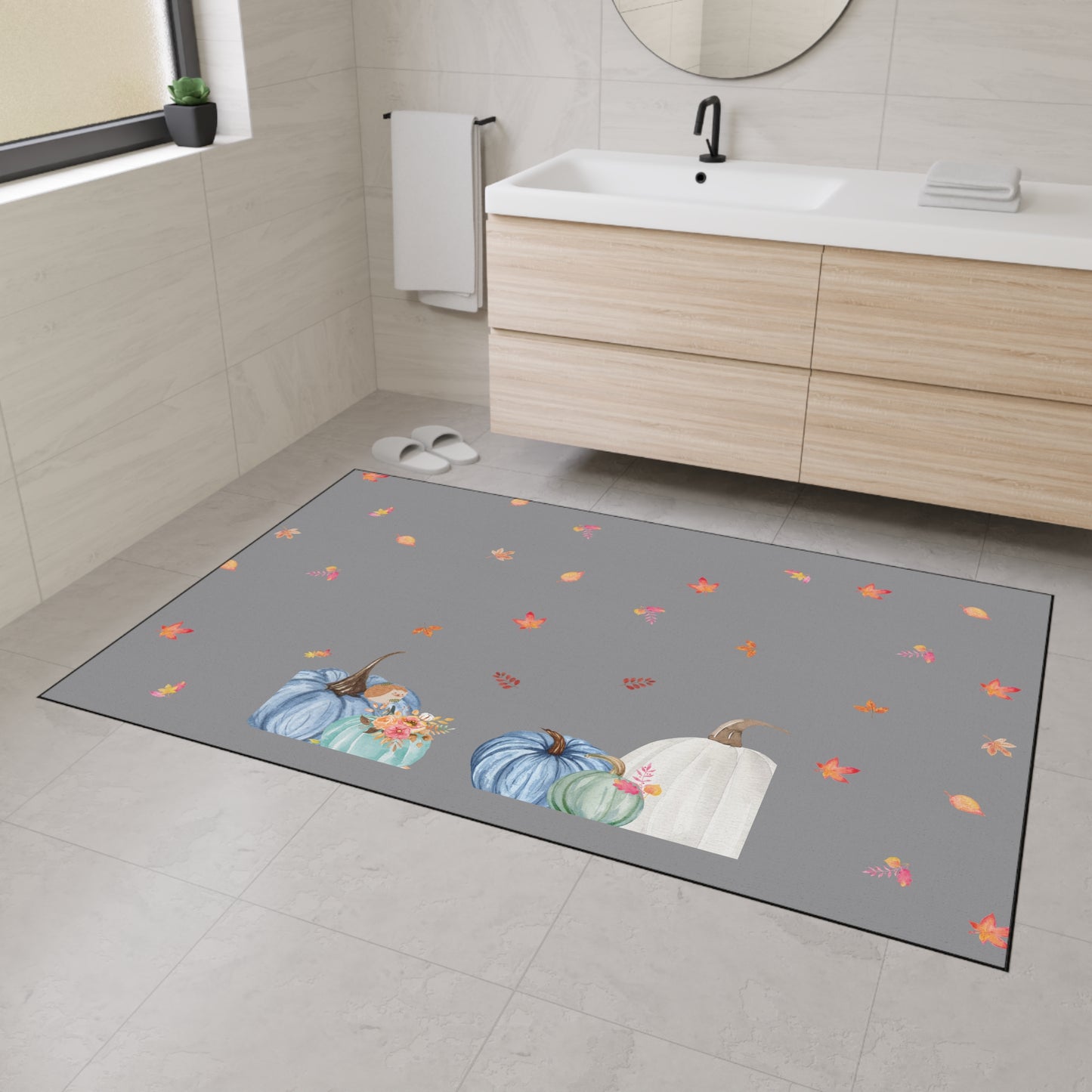 Pumpkin Heavy Duty Floor Mat | Durable Fall-Themed Entryway Decor