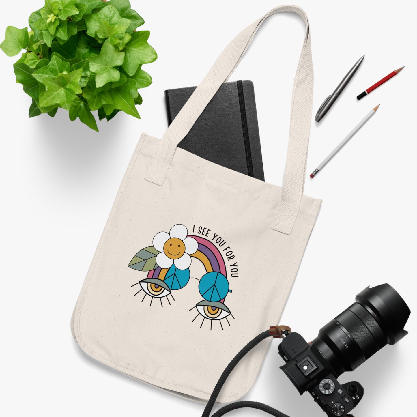 I see you for you Organic Canvas Tote Bag