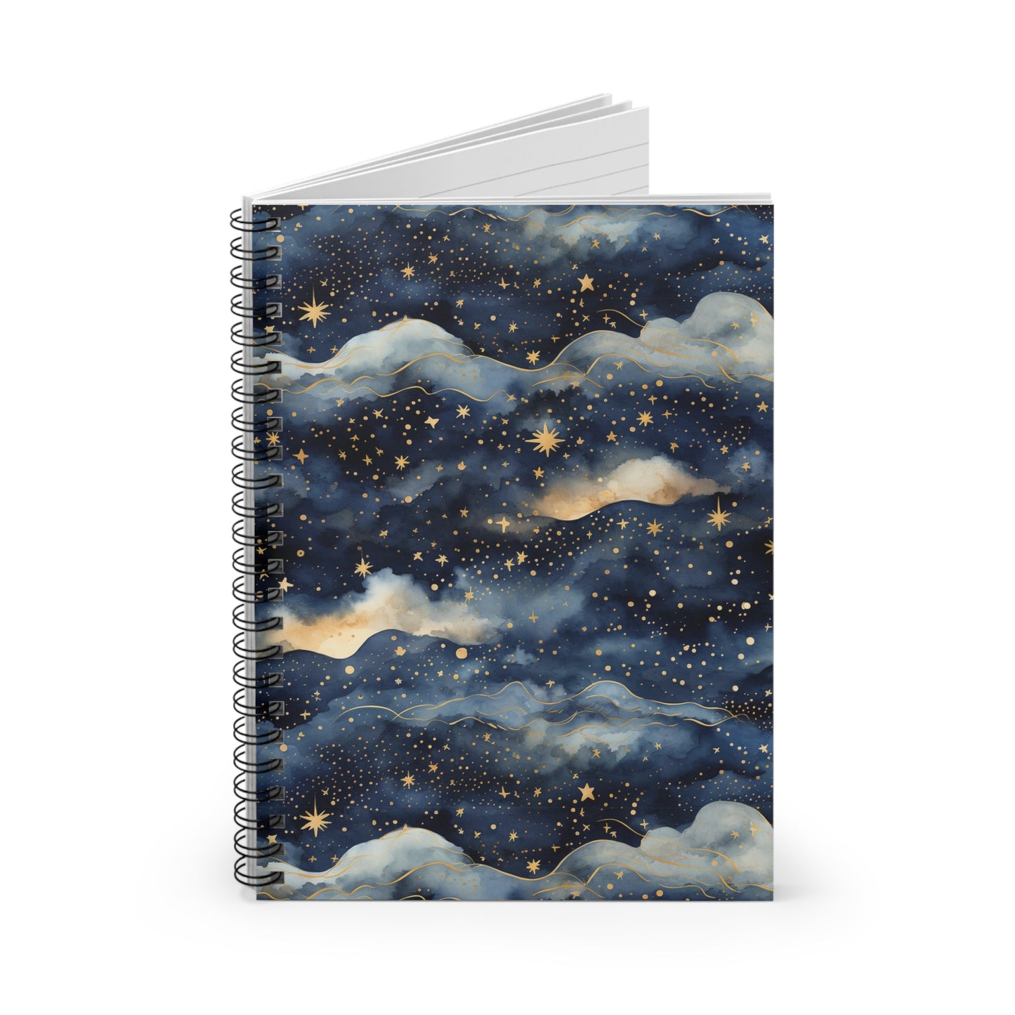 Night Sky Spiral Notebook - Ruled Line