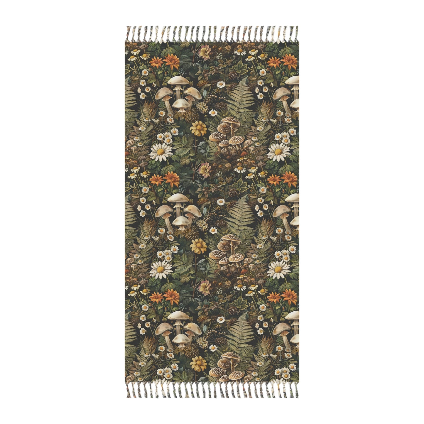 Woodland Flora Boho Beach Cloth