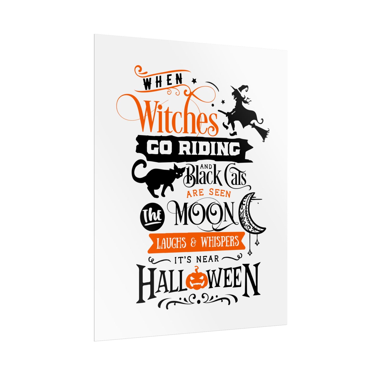 When Witches Rolled Poster | Mystical Wall Art Decor