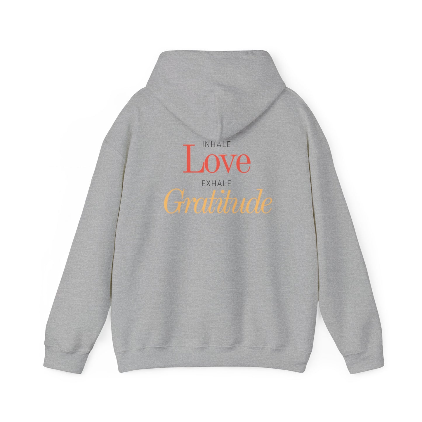 Inhale Love, Exhale Gratitude Unisex Heavy Blend™ Hooded Sweatshirt