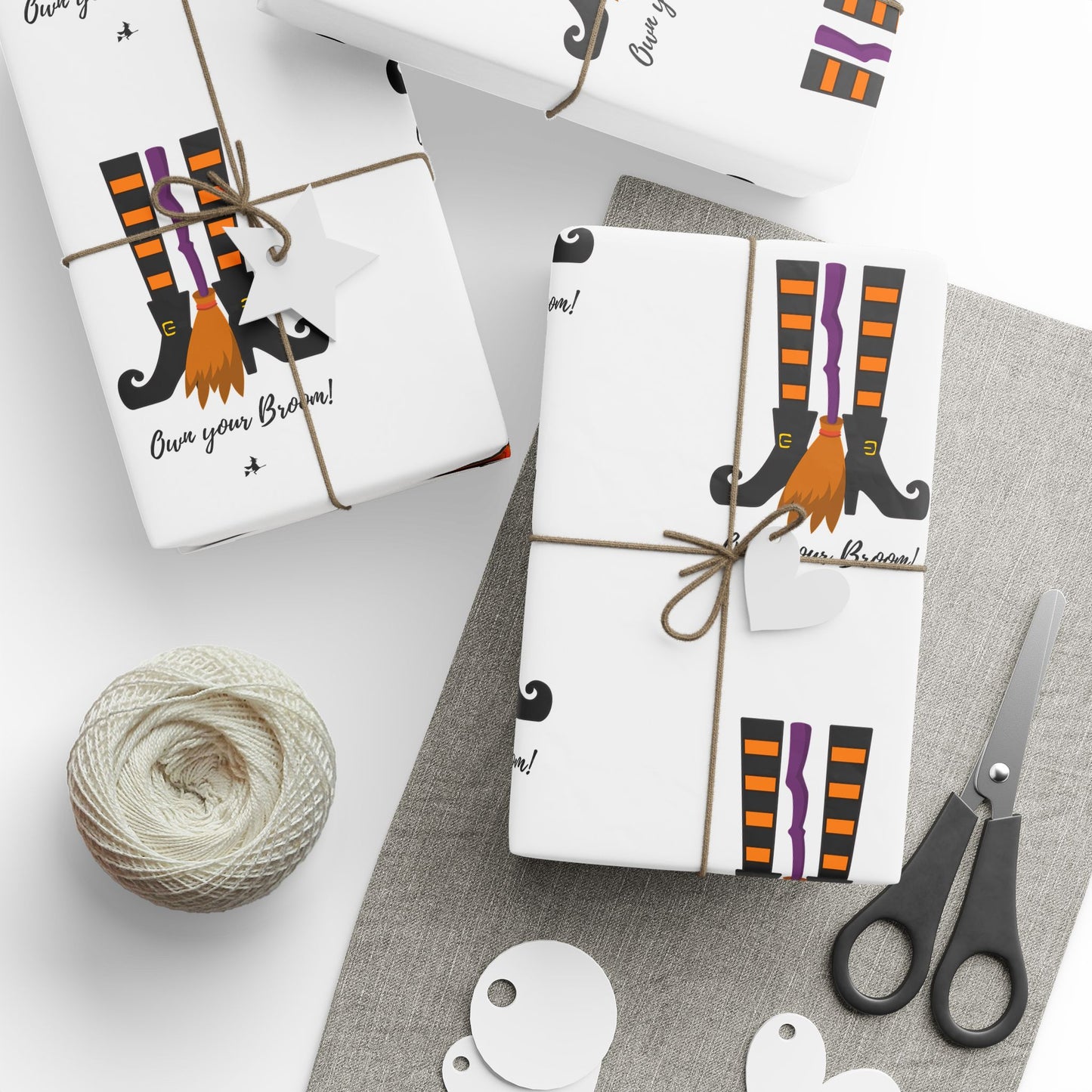 Own Your Broom Wrapping Paper | Witchy & Fun Gift Wrap