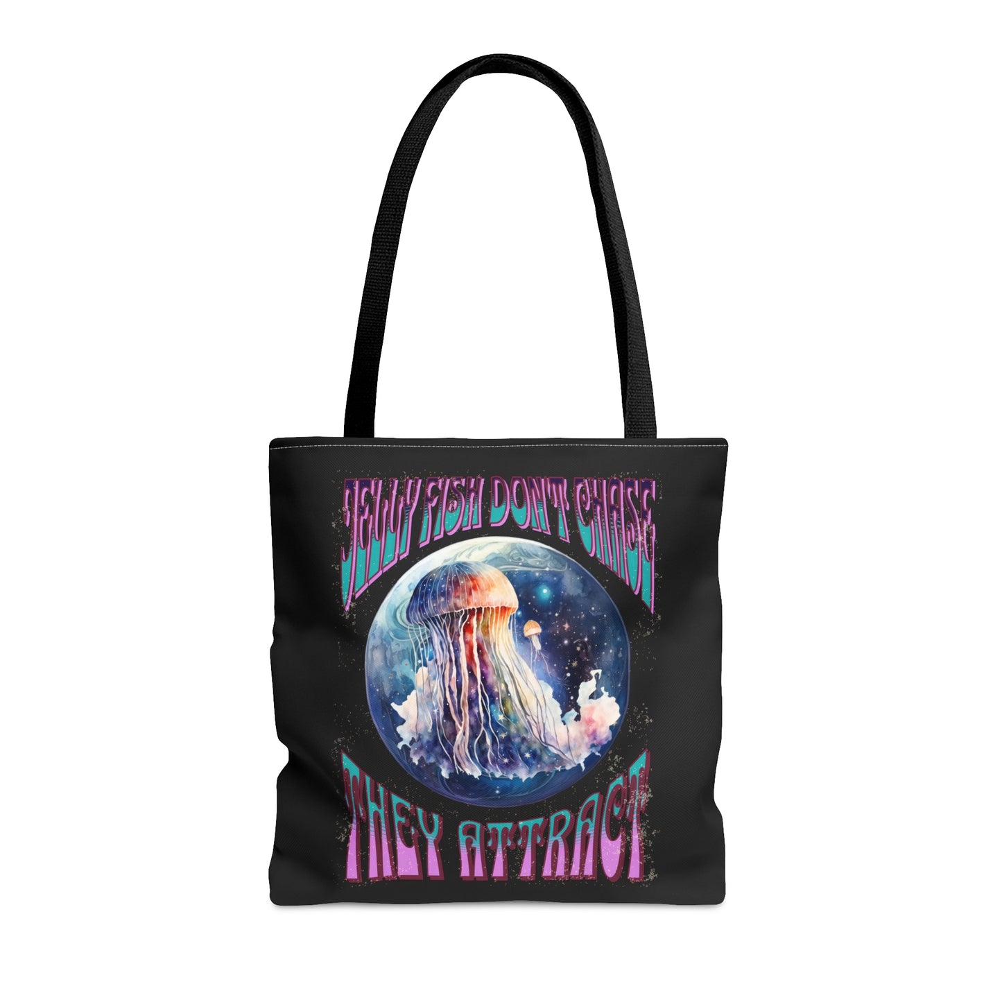 Jellyfish Don't Chase, They Attract Tote Bag (AOP)