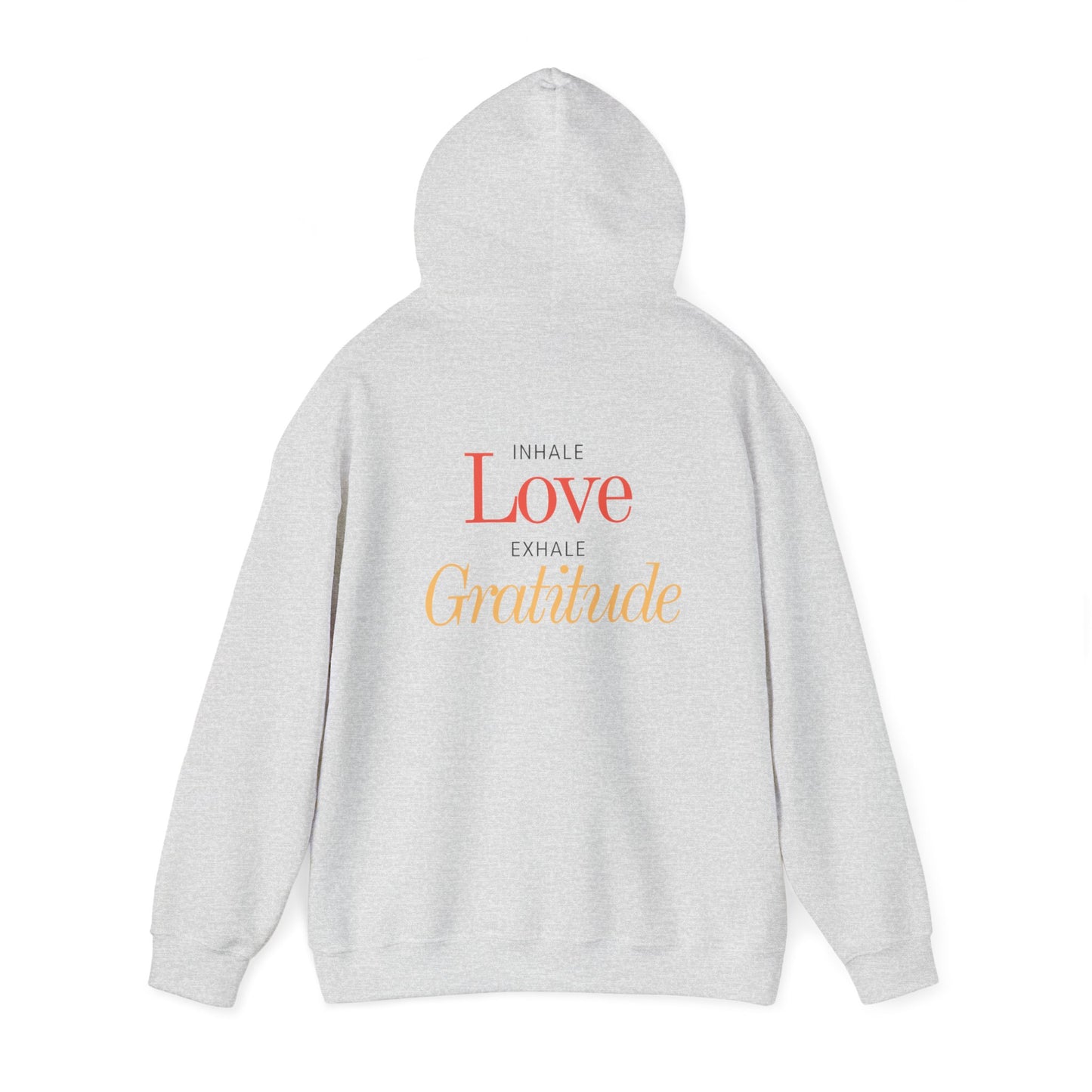 Inhale Love, Exhale Gratitude Unisex Heavy Blend™ Hooded Sweatshirt