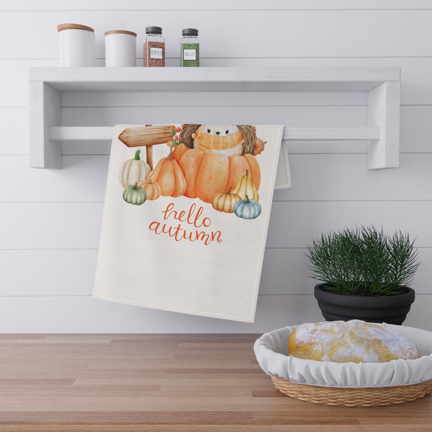 Hello Autumn Tea Towels (cotton)