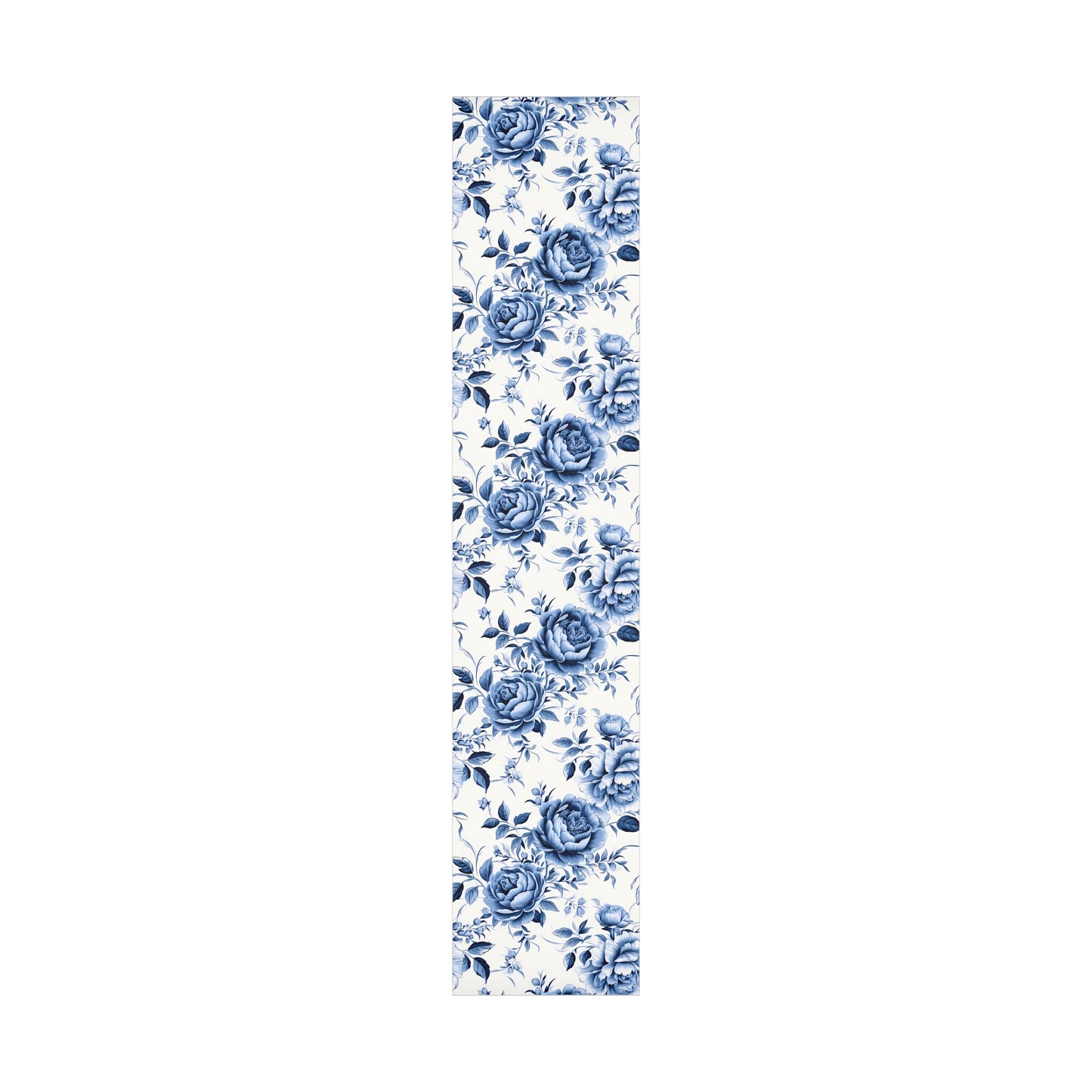 Blue Vintage Roses Gift Wrap Papers