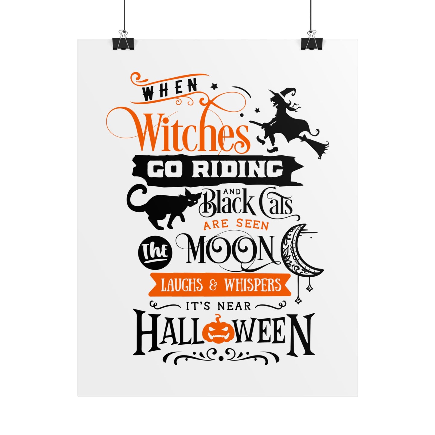 When Witches Rolled Poster | Mystical Wall Art Decor