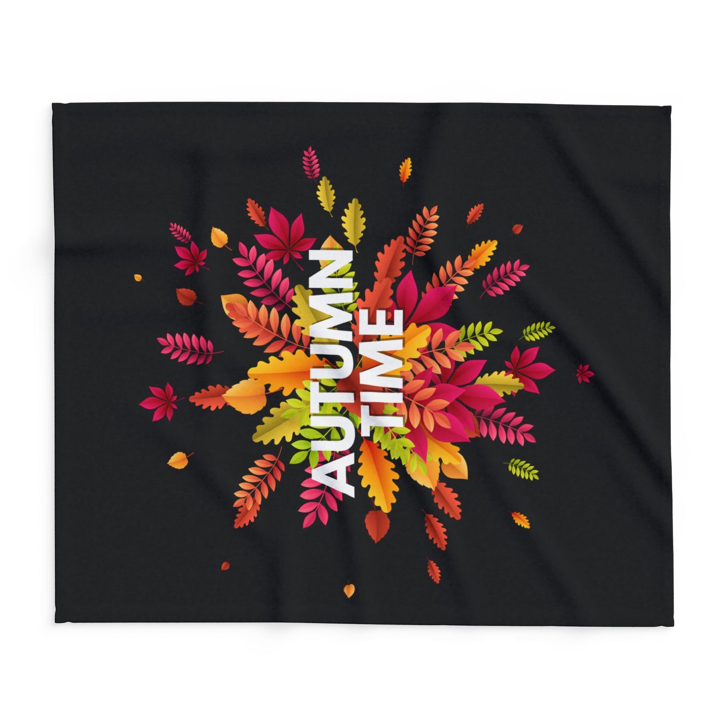 Autumn Time Arctic Fleece Blanket | Cozy Fall-Themed Throw