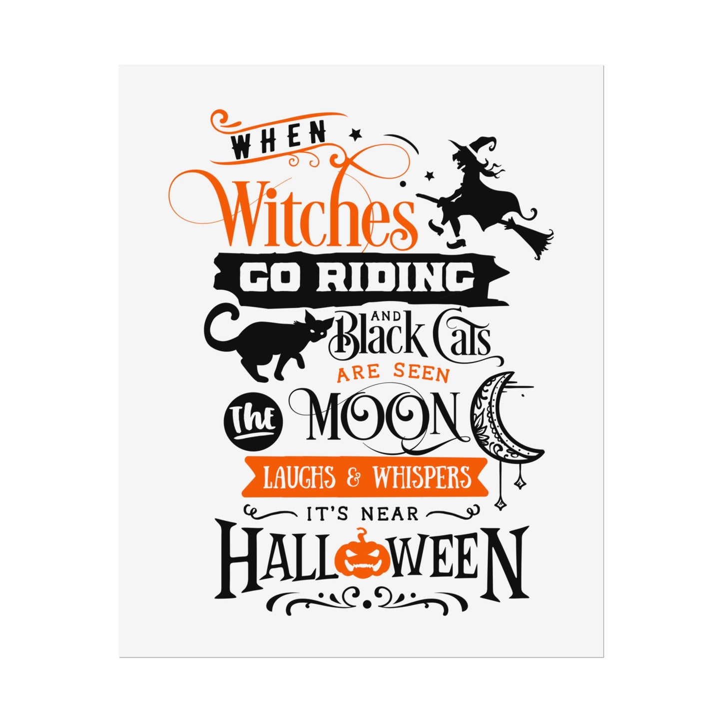 When Witches Rolled Poster | Mystical Wall Art Decor