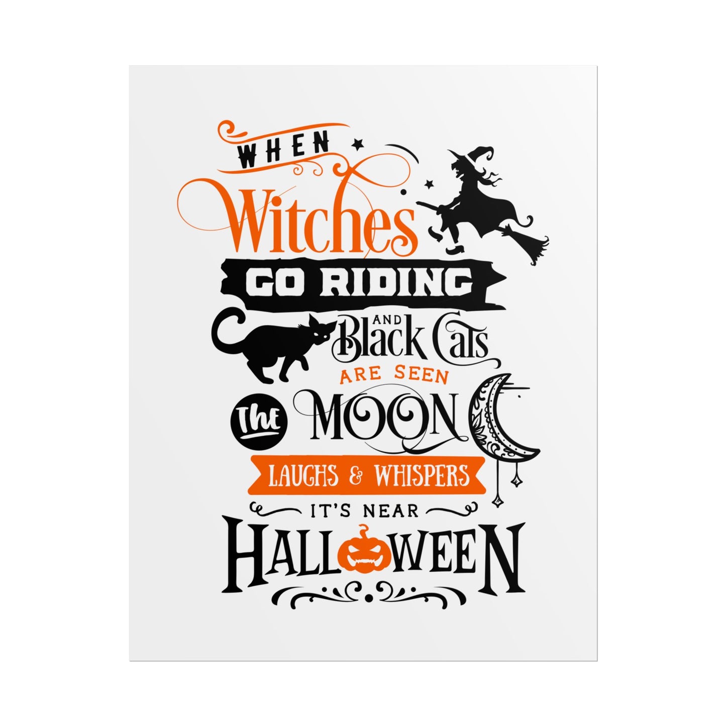 When Witches Rolled Poster | Mystical Wall Art Decor