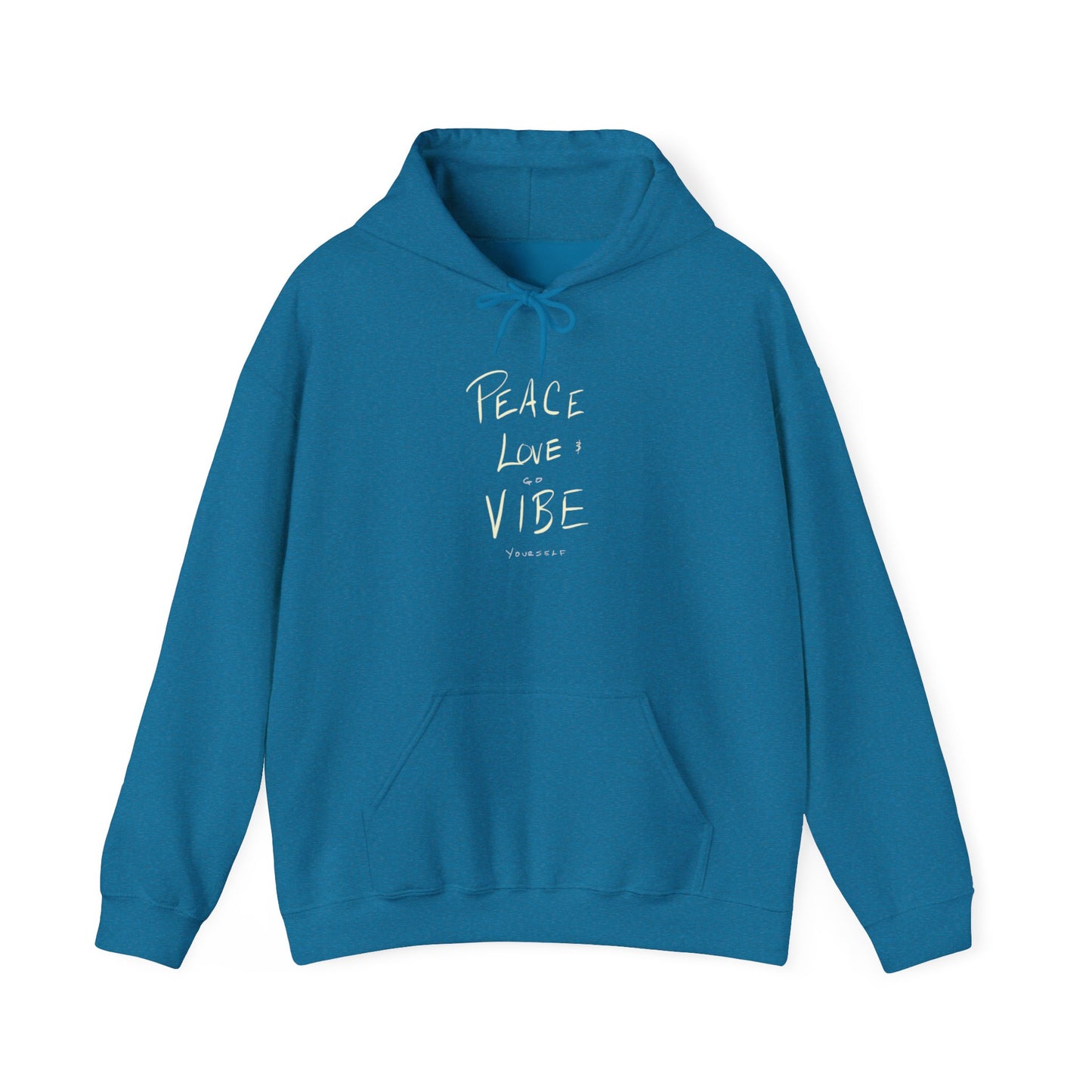 Peace love go vibe yourself Unisex Heavy Blend™ Hooded Sweatshirt