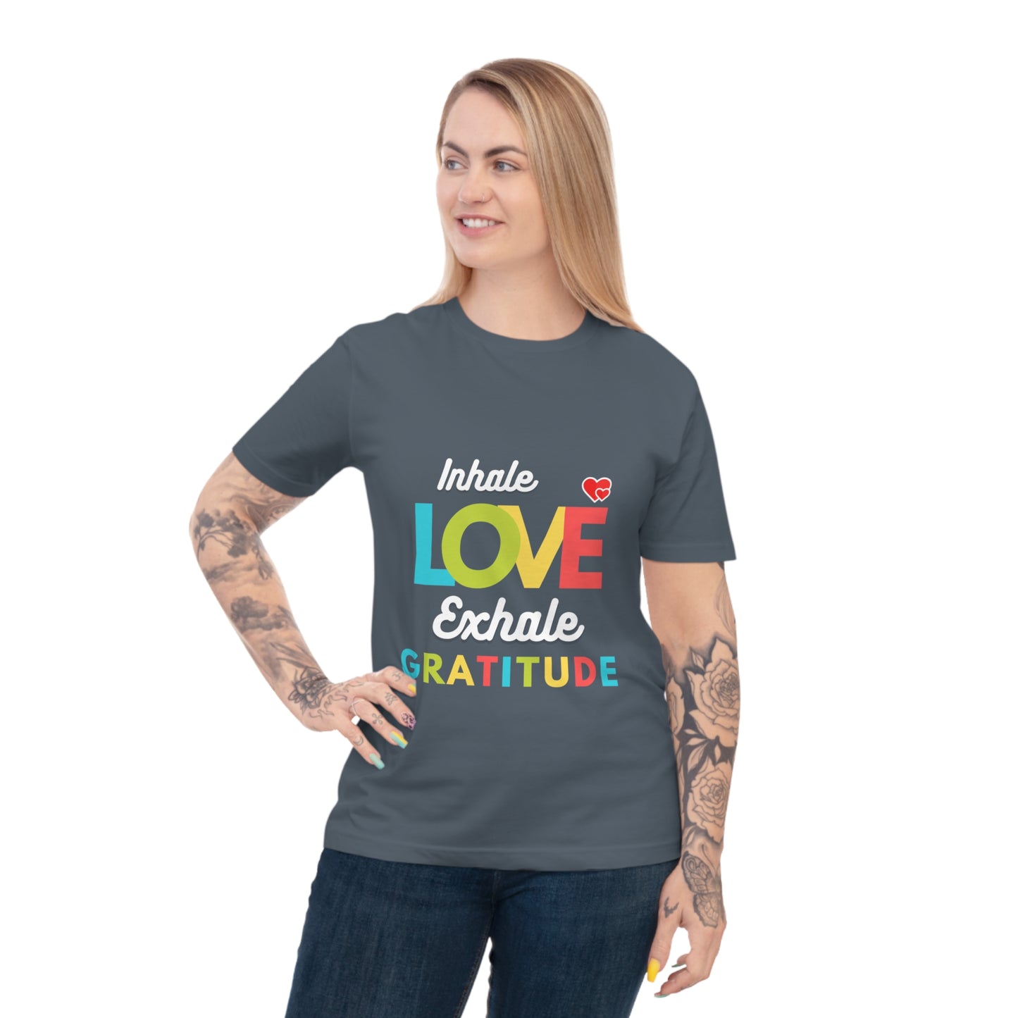 Inhale Love, Exhale Gratitude Unisex Classic Jersey T-shirt