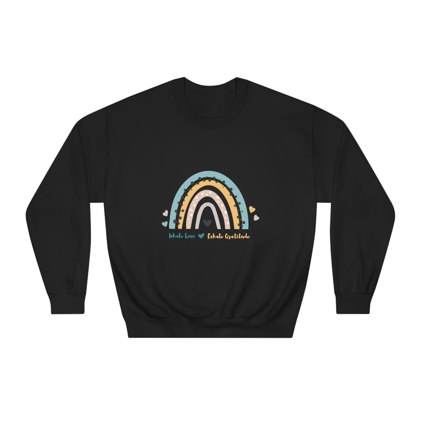 Inhale Love, Exhale Gratitude Unisex DryBlend® Crewneck Sweatshirt