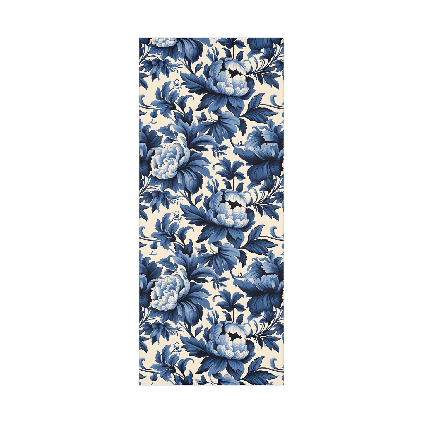 Blue Damask Gift Wrap Papers