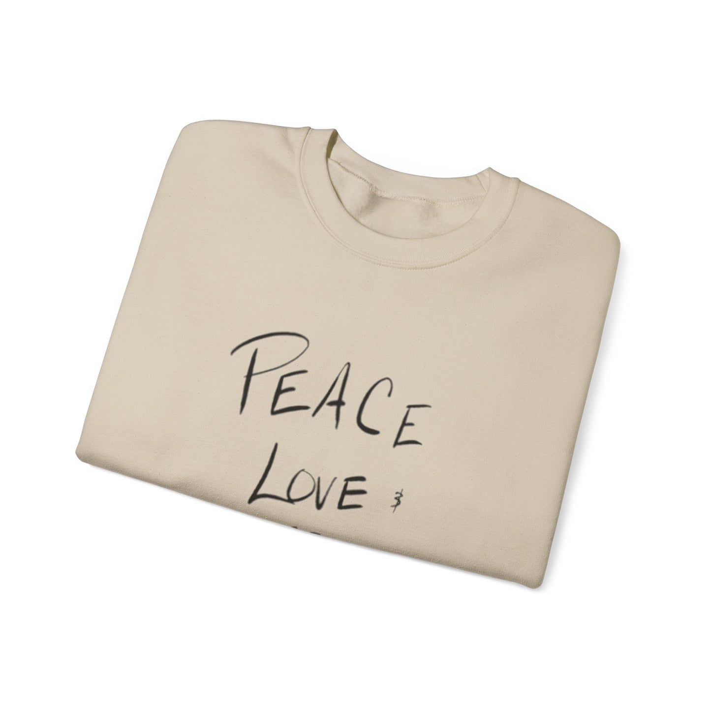 Peace, love, go vibe yourself Unisex Heavy Blend™ Crewneck Sweatshirt