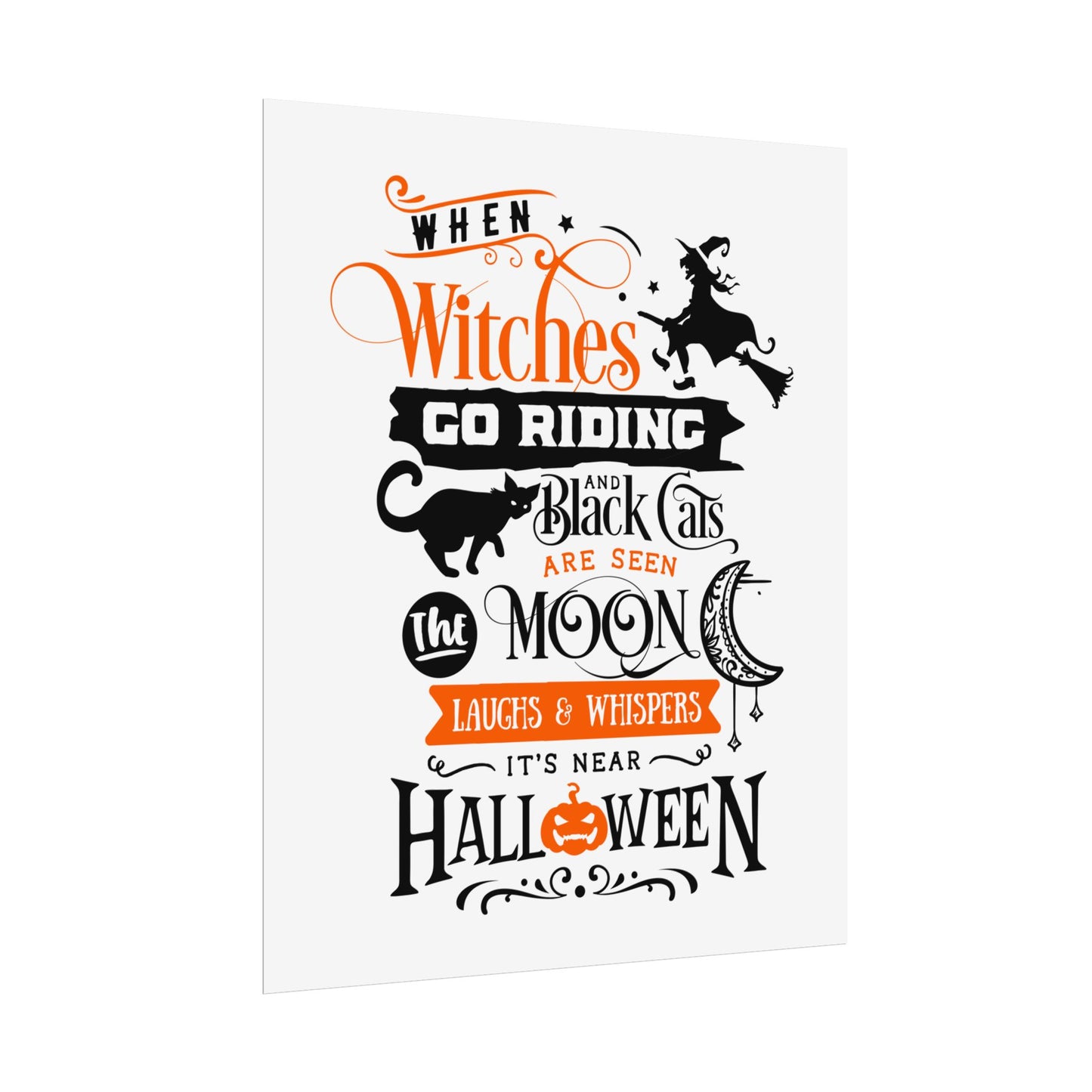 When Witches Rolled Poster | Mystical Wall Art Decor