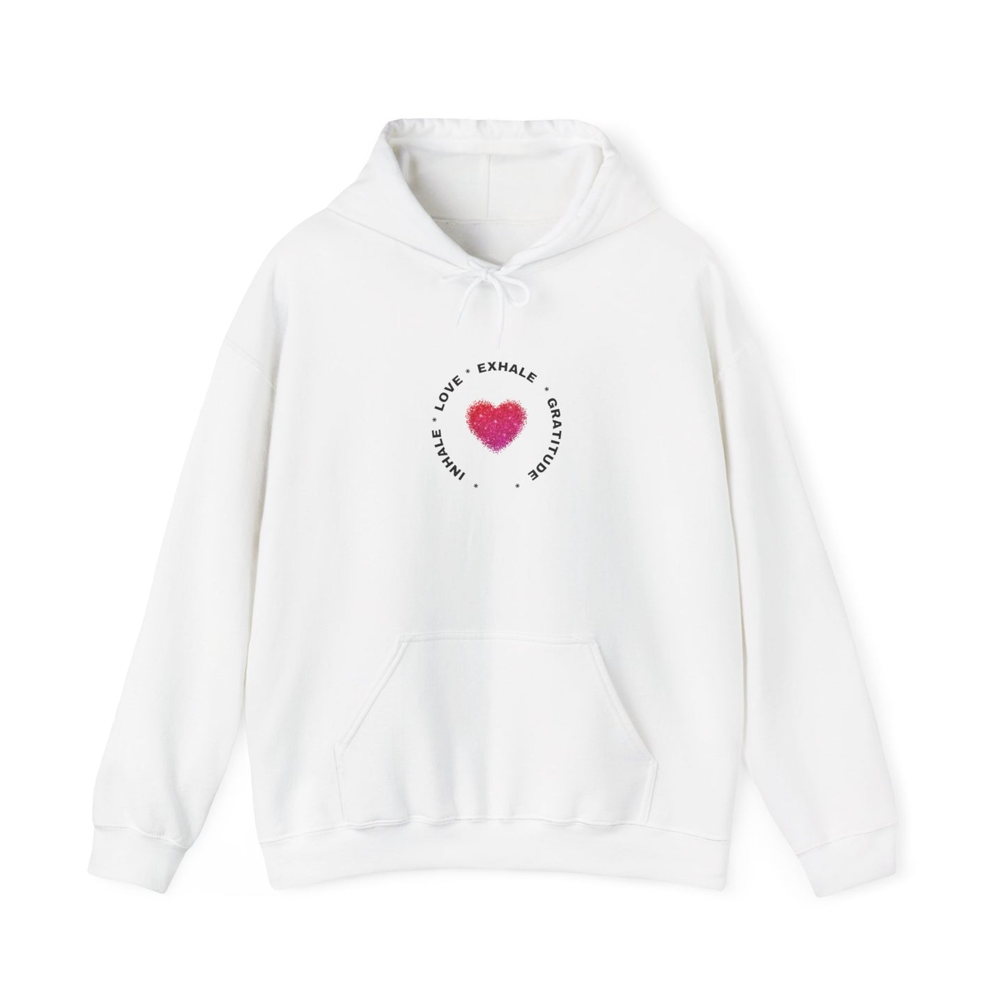 Inhale Love, Exhale Gratitude Unisex Heavy Blend™ Hooded Sweatshirt