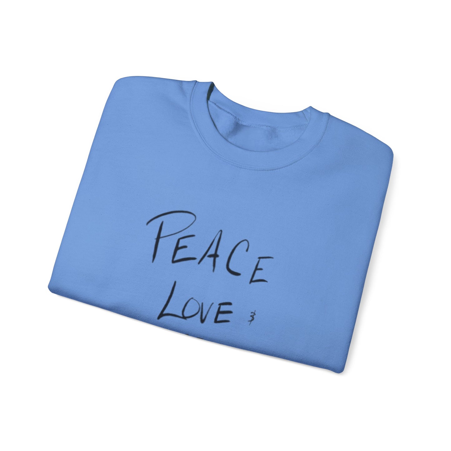 Peace, love, go vibe yourself Unisex Heavy Blend™ Crewneck Sweatshirt