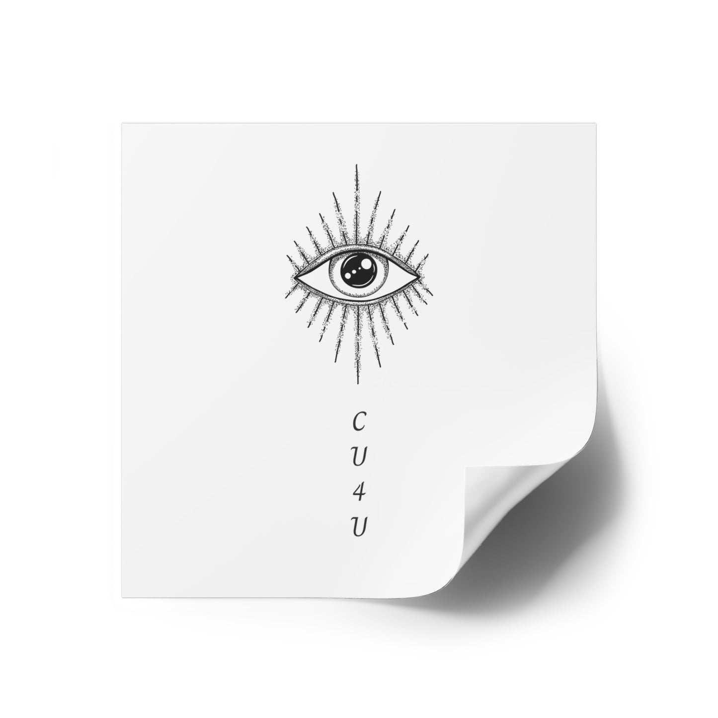 I see you for you Square Stickers, Indoor\Outdoor