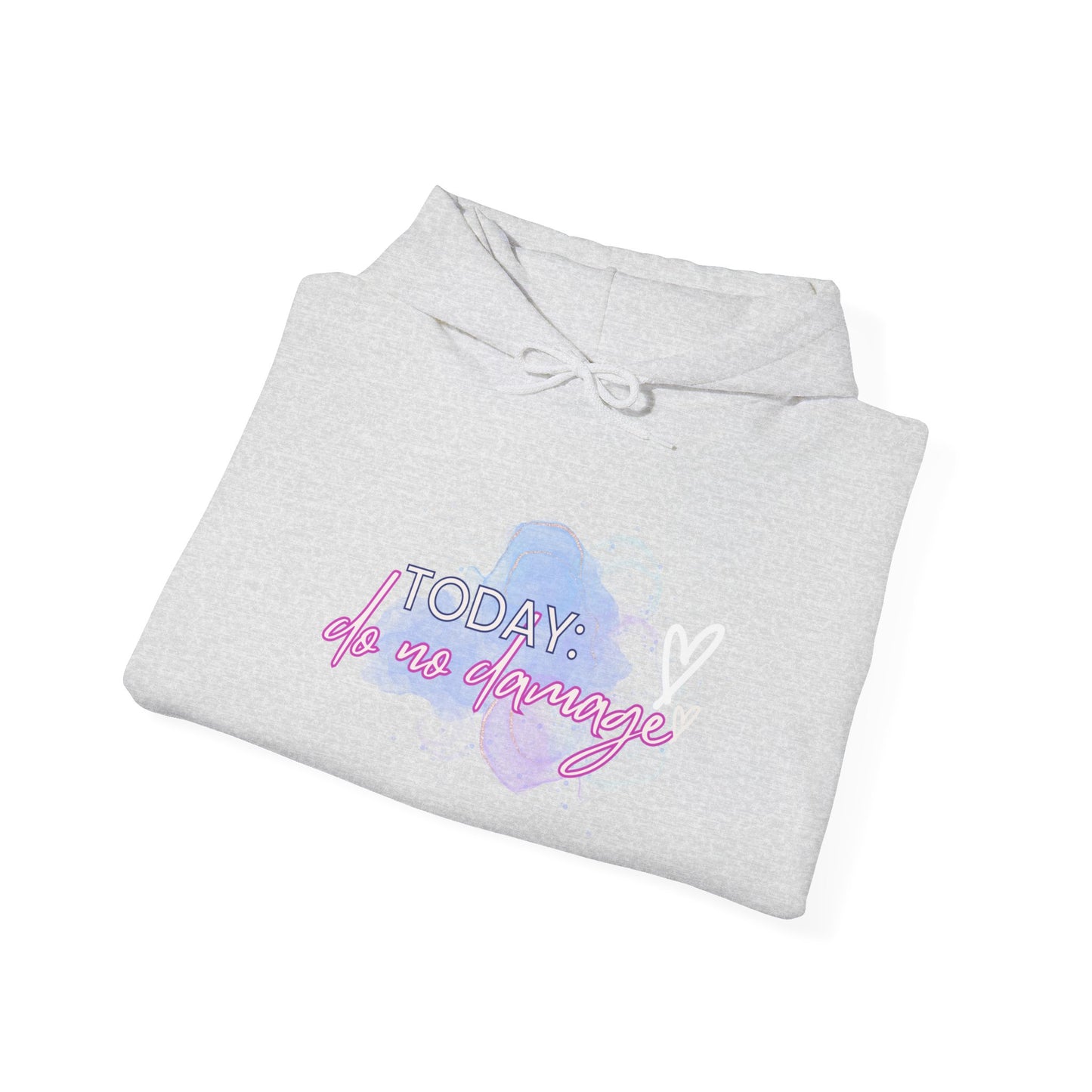 Today: Do no damage Unisex Heavy Blend™ Hooded Sweatshirt