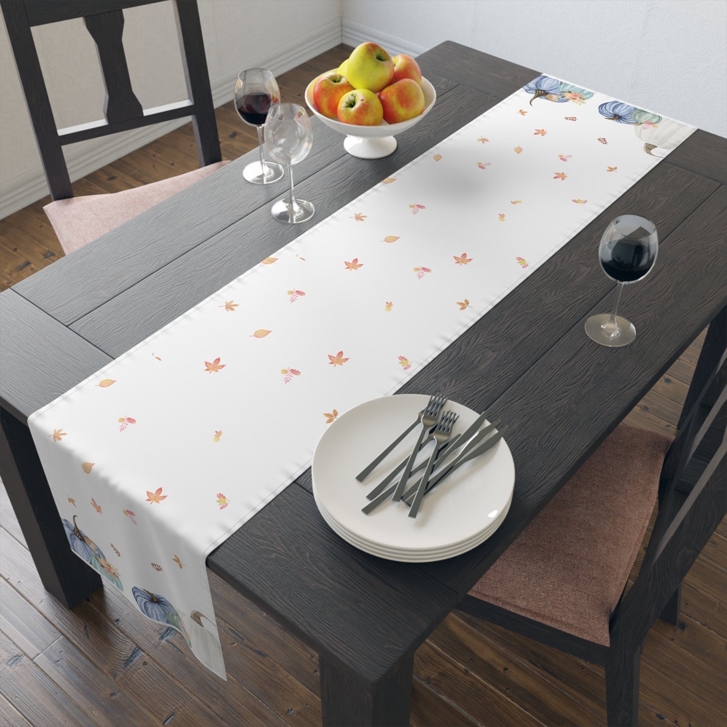 Pumpkin Table Runner | 100% Cotton Fall-Themed Table Decor