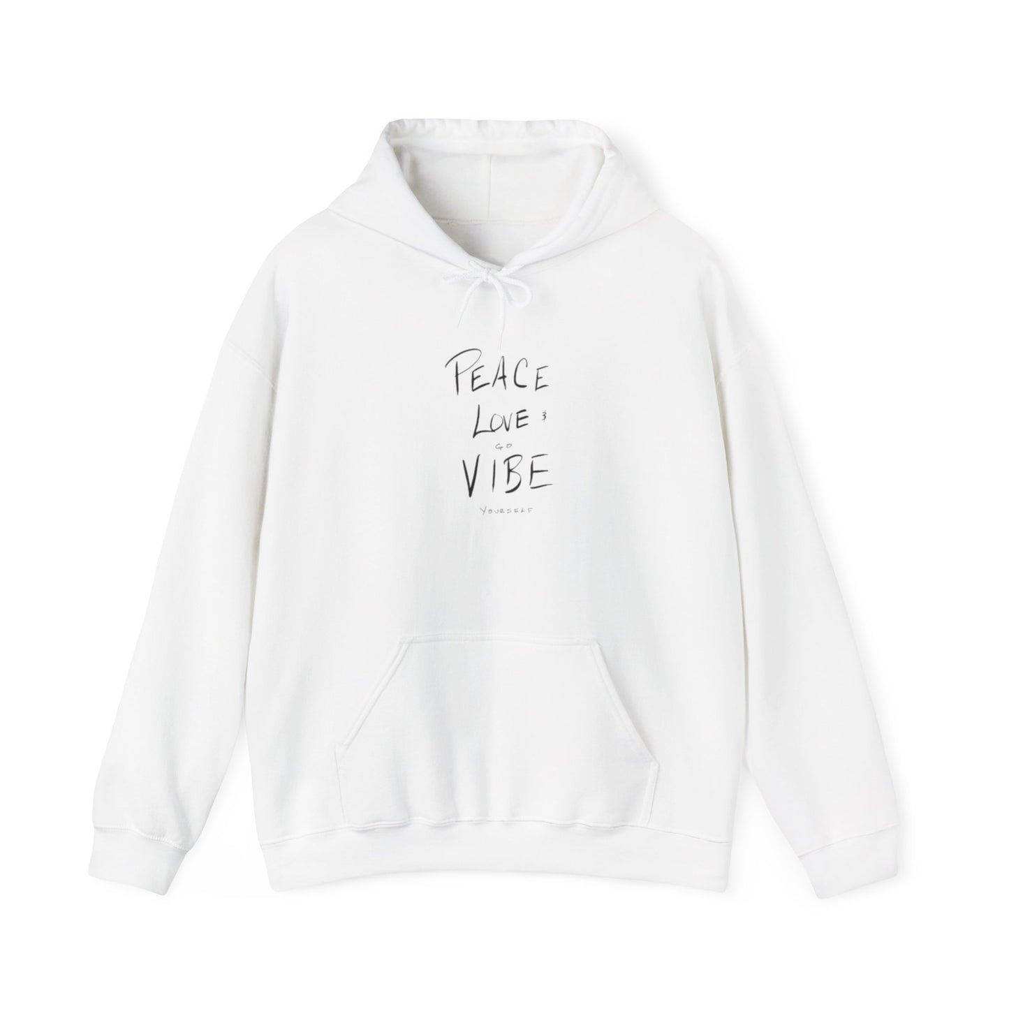 Peace love go vibe yourself Unisex Heavy Blend™ Hooded Sweatshirt