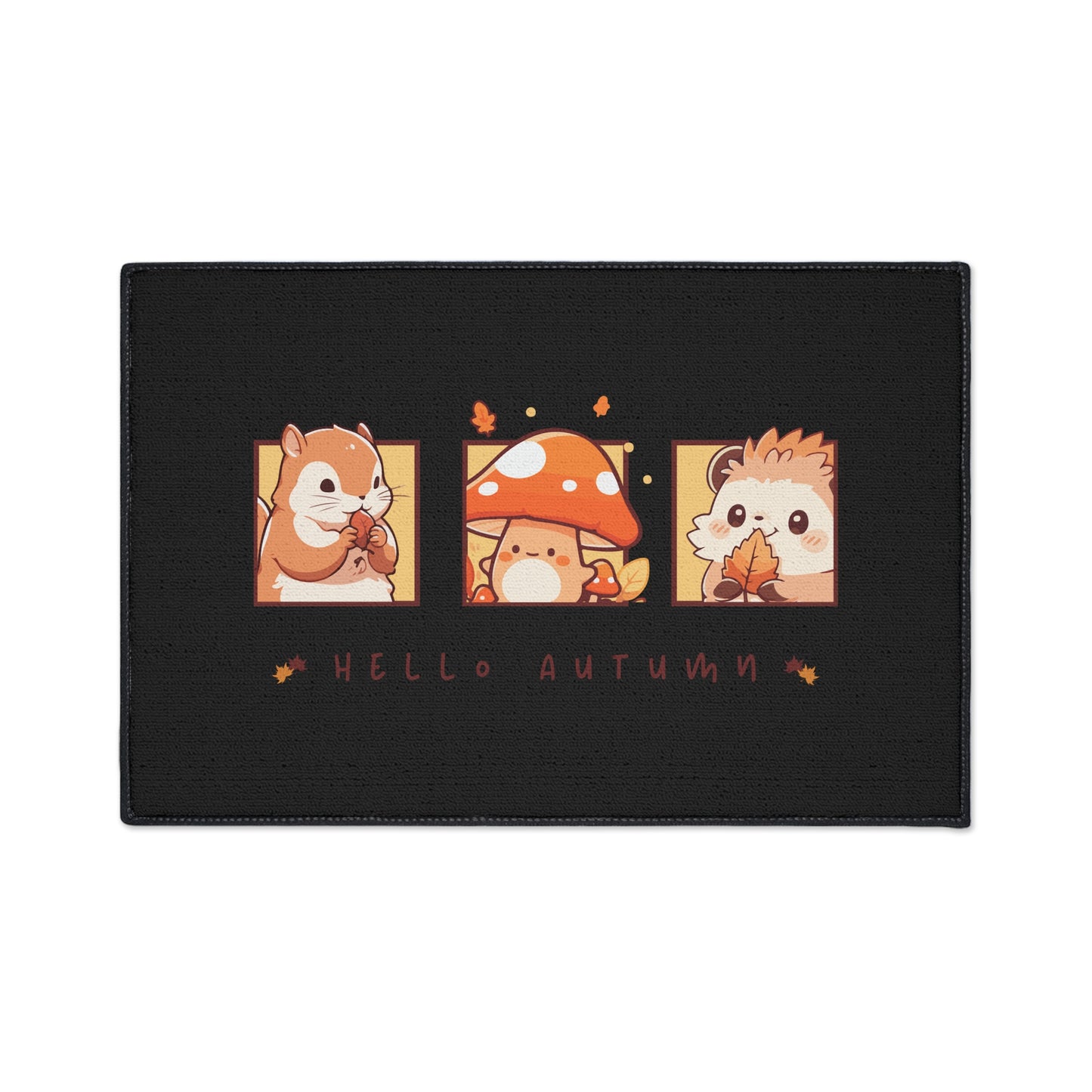 Hello Autumn Heavy Duty Floor Mat | Durable Fall-Themed Entryway Decor