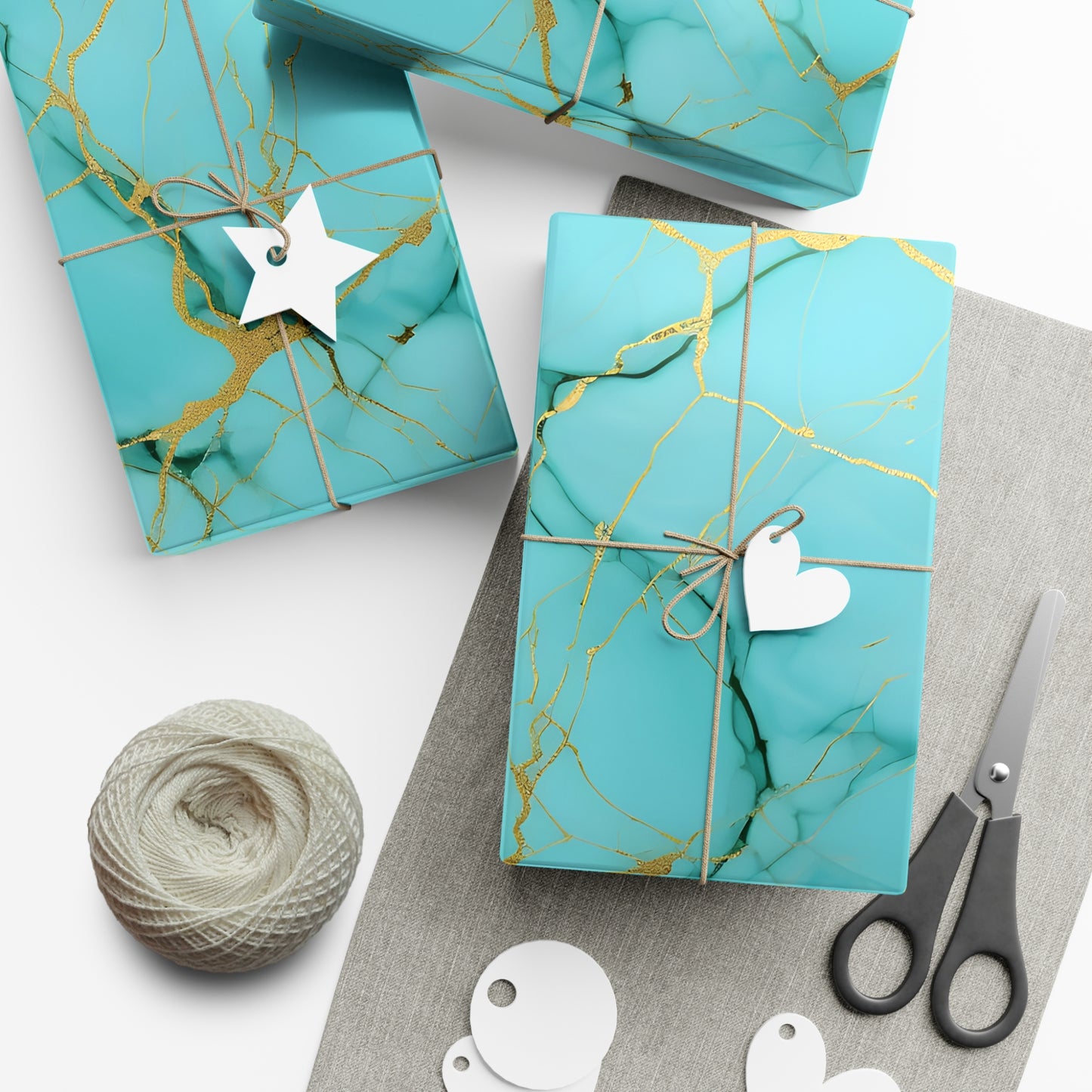 Turquoise Gift Wrap Papers