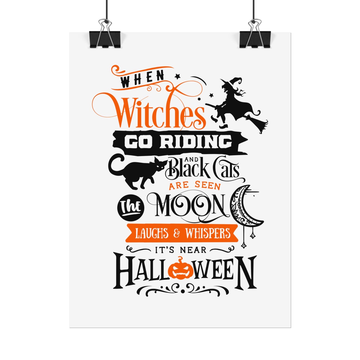 When Witches Rolled Poster | Mystical Wall Art Decor