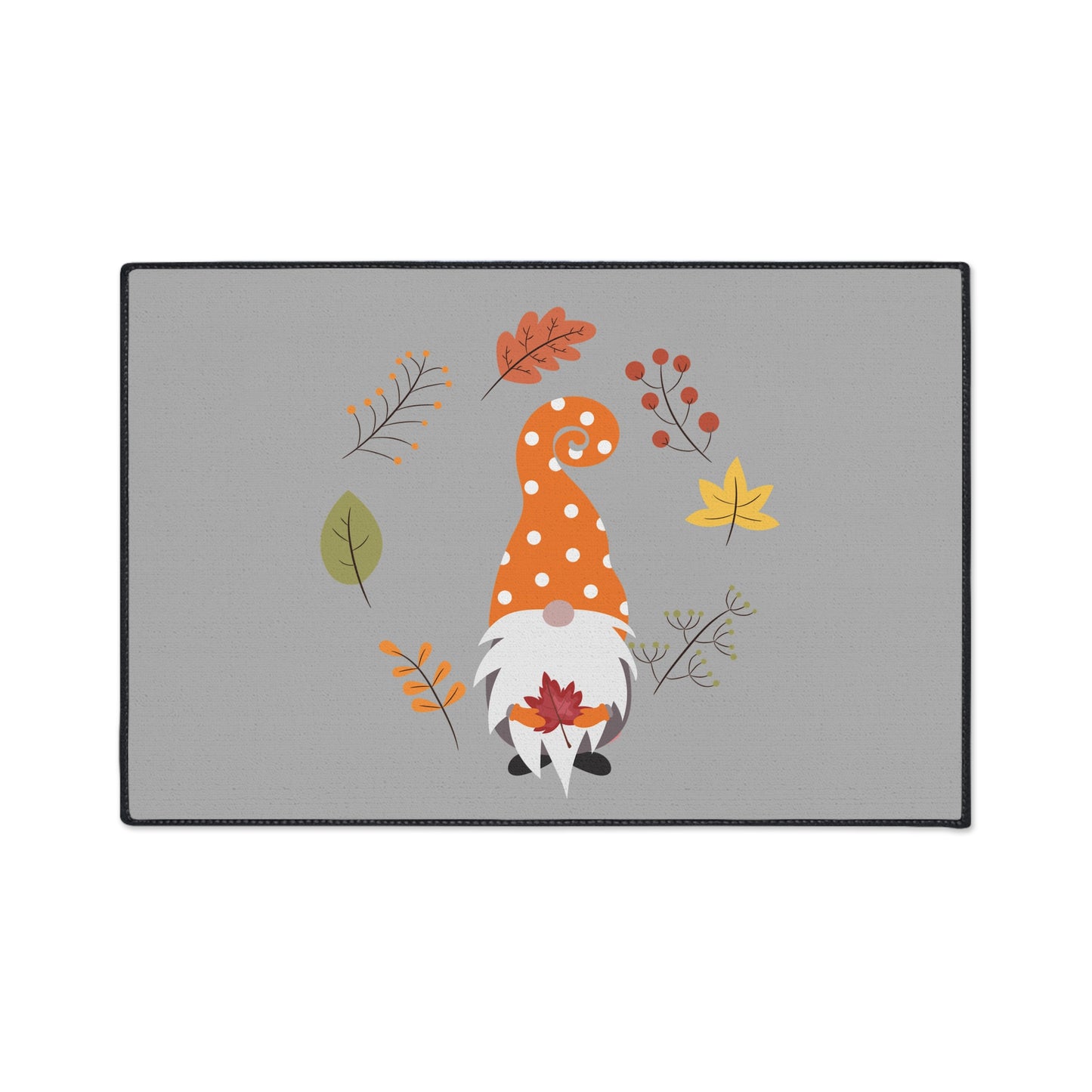 Fall Gnome Heavy Duty Floor Mat | Durable & Festive Autumn Entryway Decor