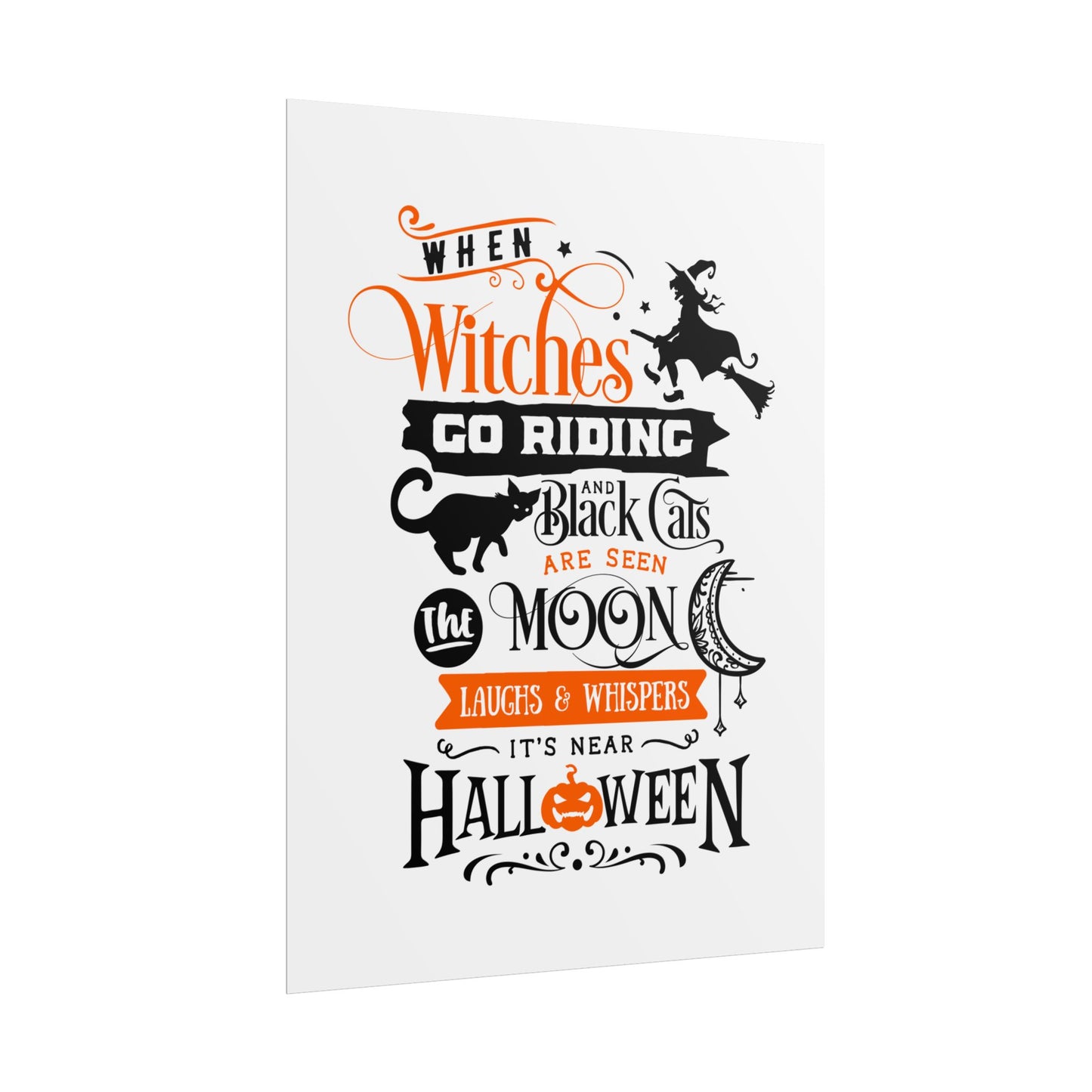 When Witches Rolled Poster | Mystical Wall Art Decor