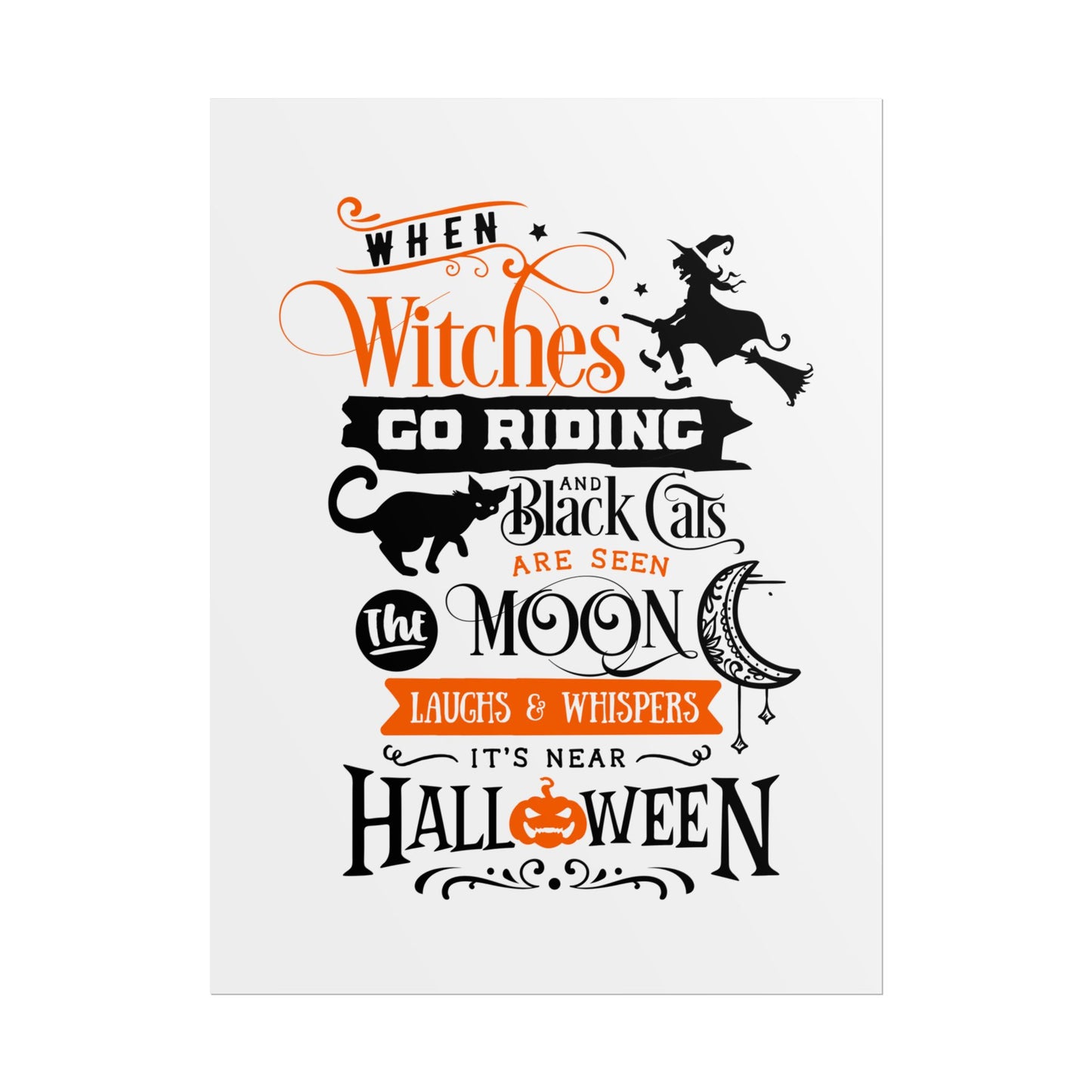 When Witches Rolled Poster | Mystical Wall Art Decor