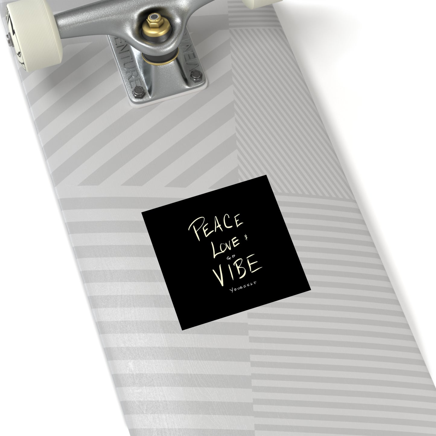 Peace, love, go vibe yourself Square Stickers, Indoor\Outdoor