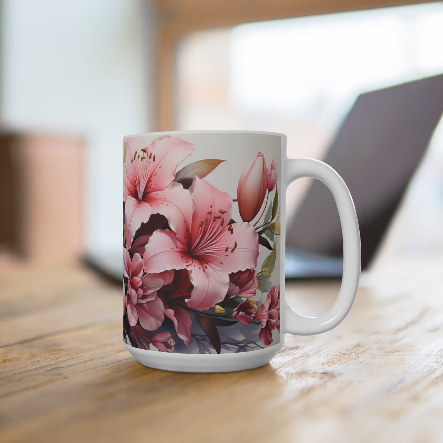 Lily Flowers Mug 15oz