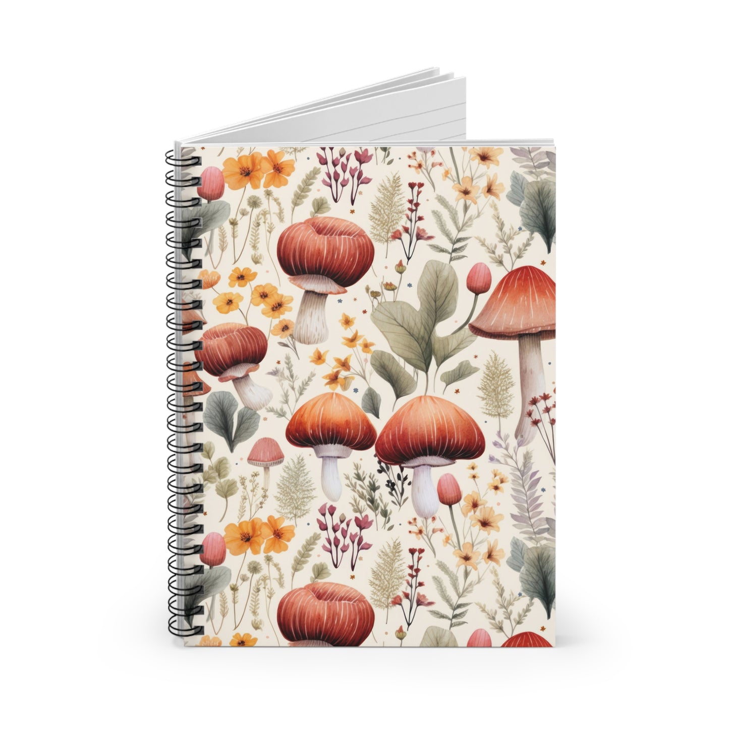 Mushroom Forest Spiral Notebook - Ruled Line