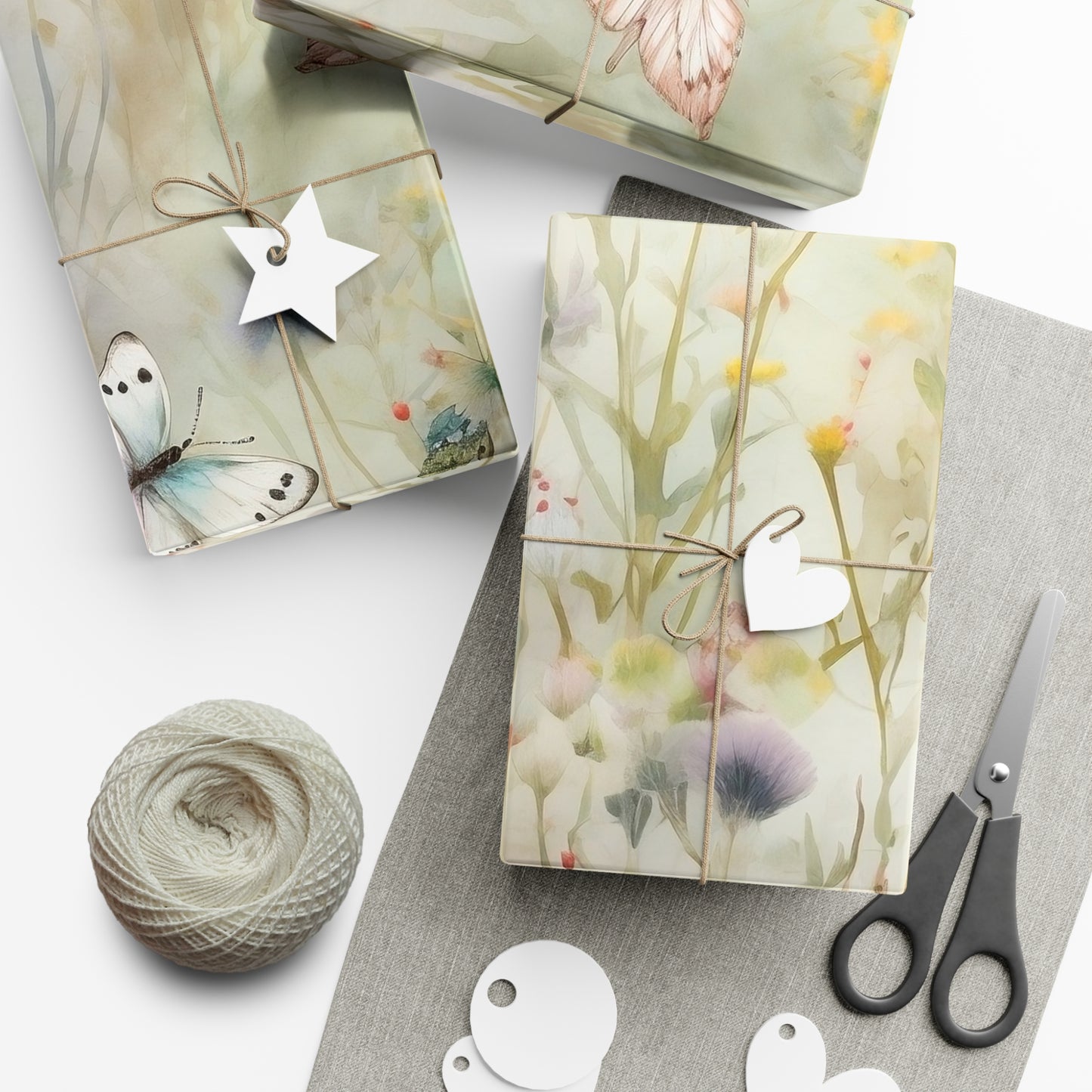 Botanical Butterflies Gift Wrap Papers